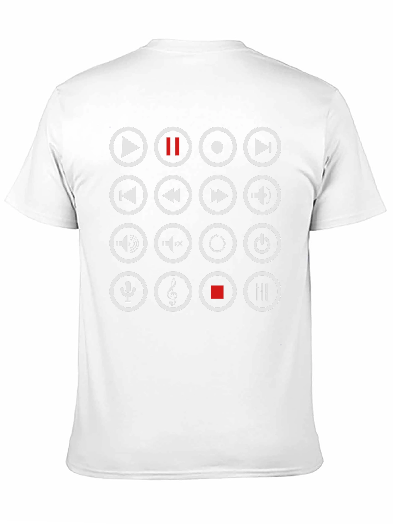 Black Audio Control Button Graphic Tee - Black view 11