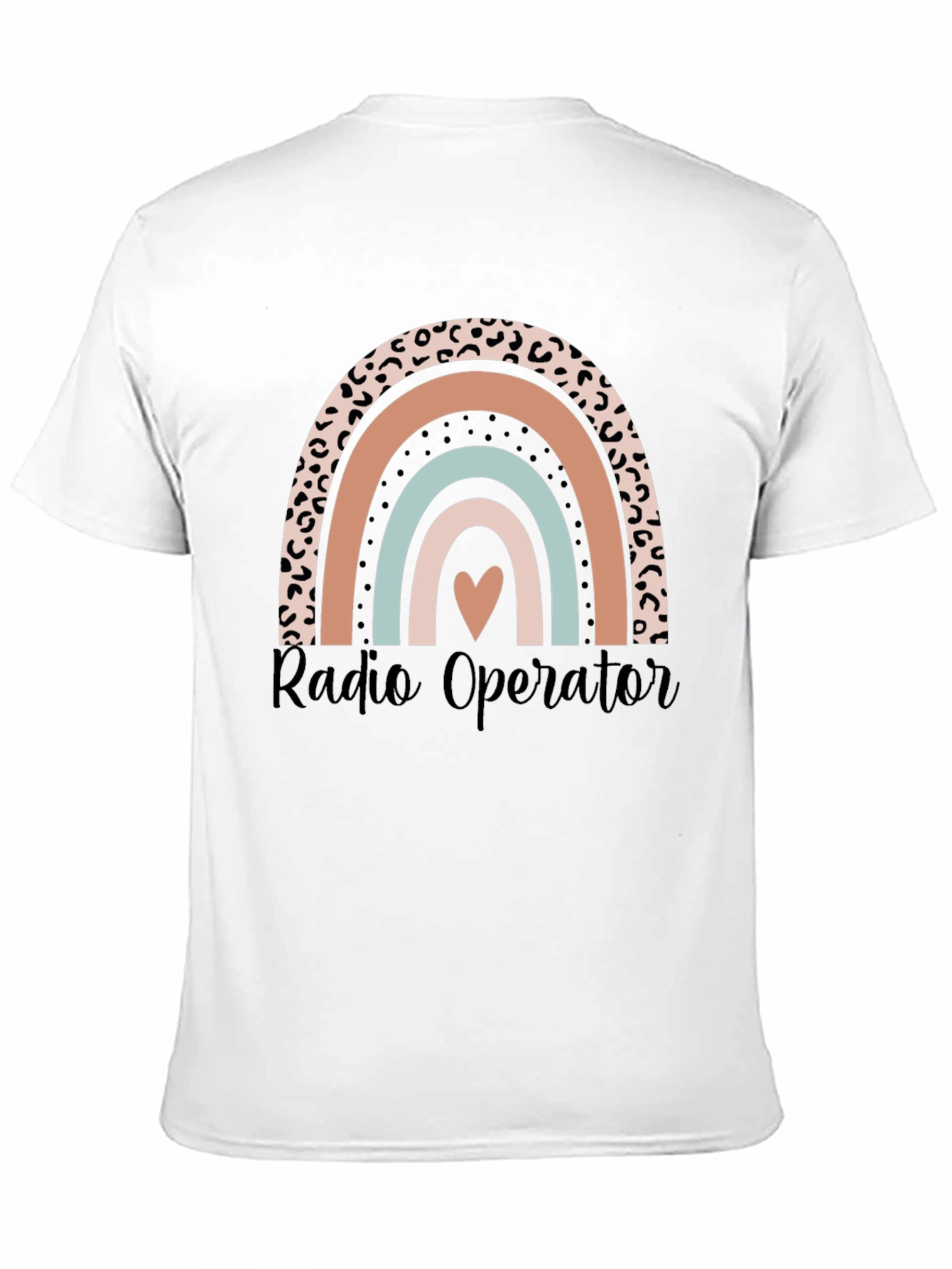 Black Radio Operator Rainbow Graphic Tee - Black view 11