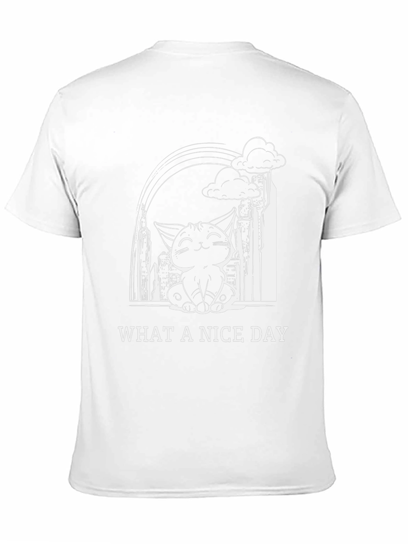 Black Nice Day Cat Graphic T-Shirt - Soft Cotton Blend view 11