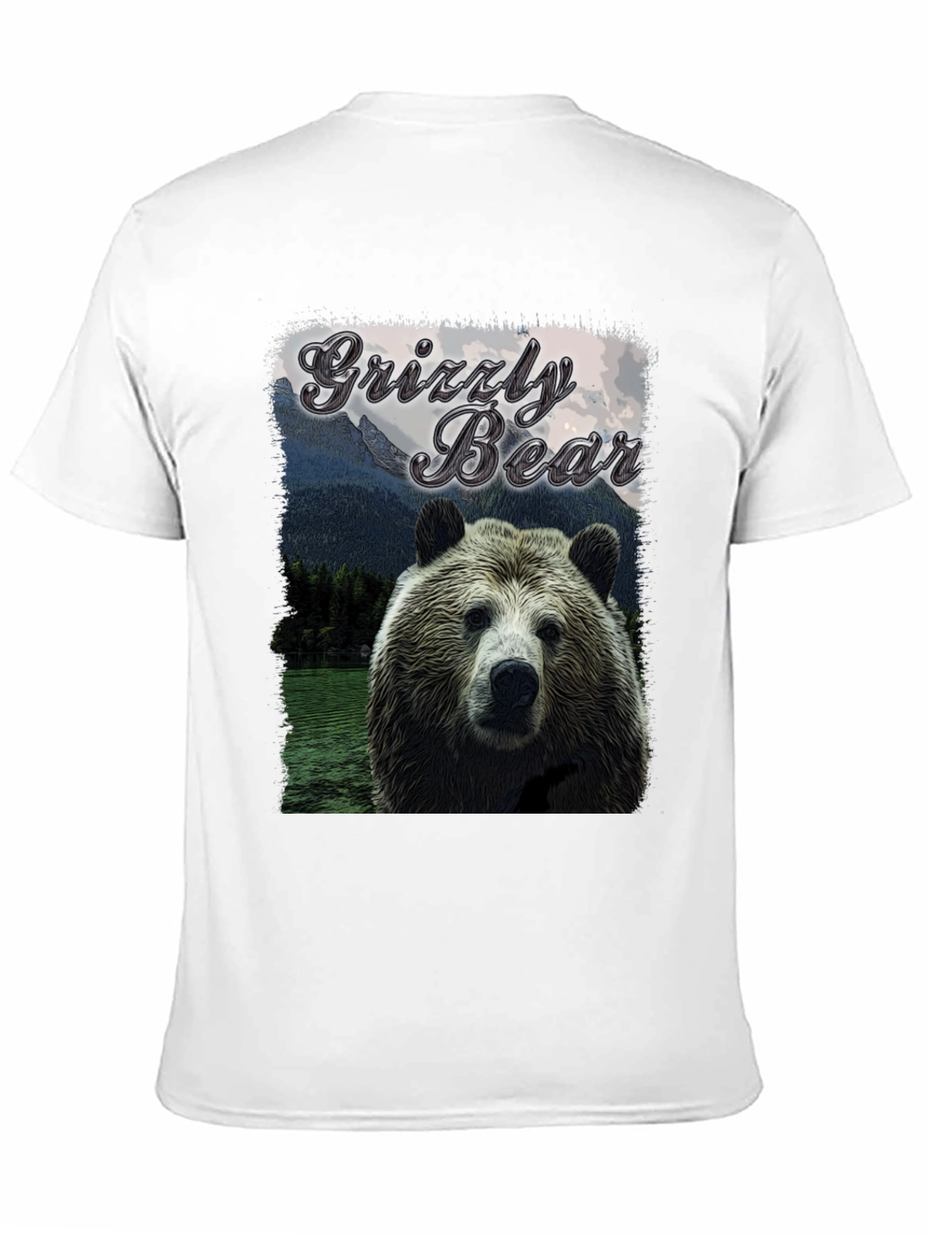 Black Grizzly Bear Graphic Tee - Wildlife T-Shirt view 11
