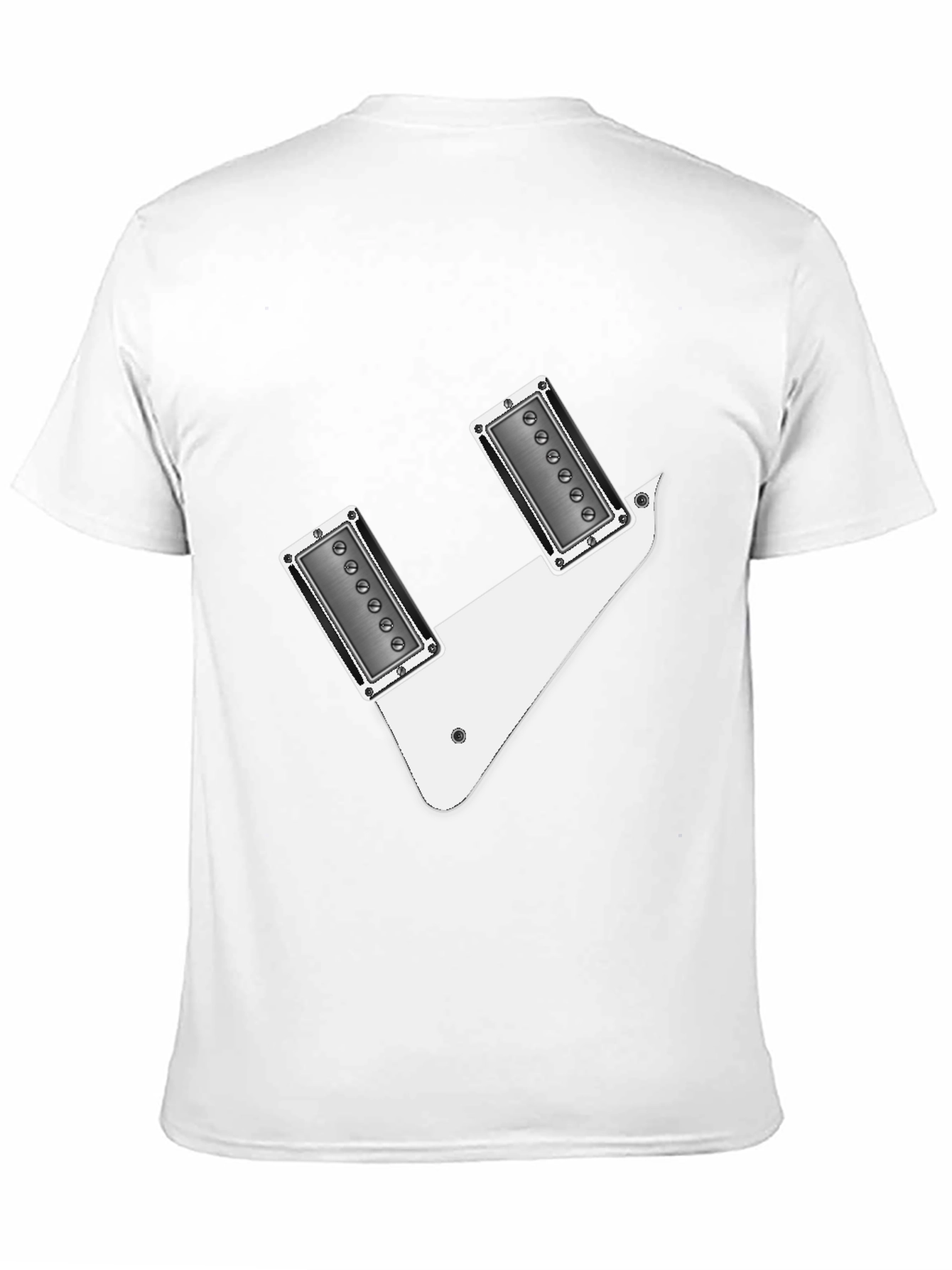 Black Guitar Pickup T-Shirt - Rock & Roll Graphic Tee view 11
