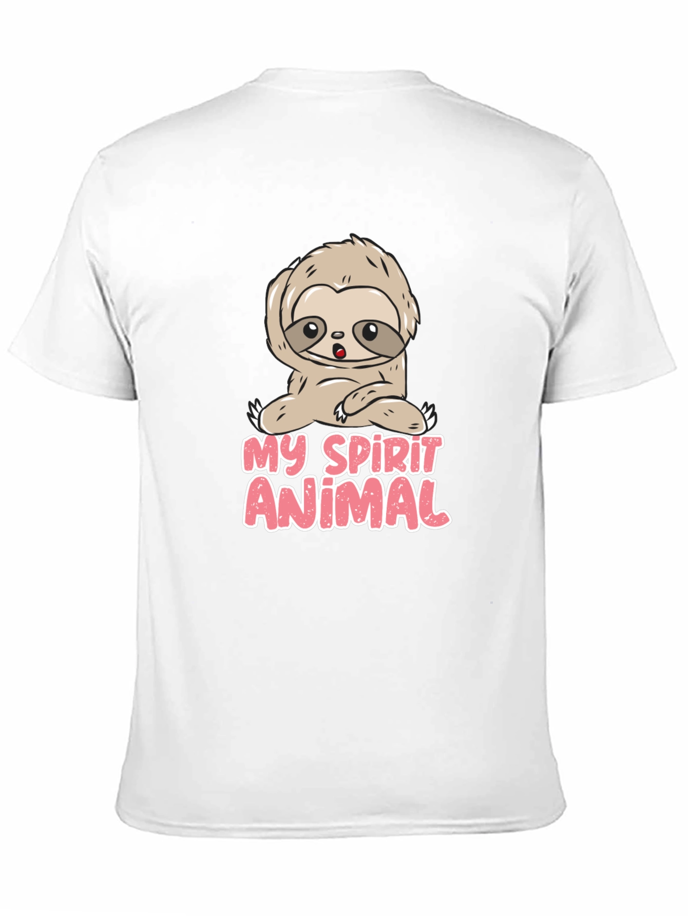Black My Spirit Animal Sloth Graphic T-Shirt view 11