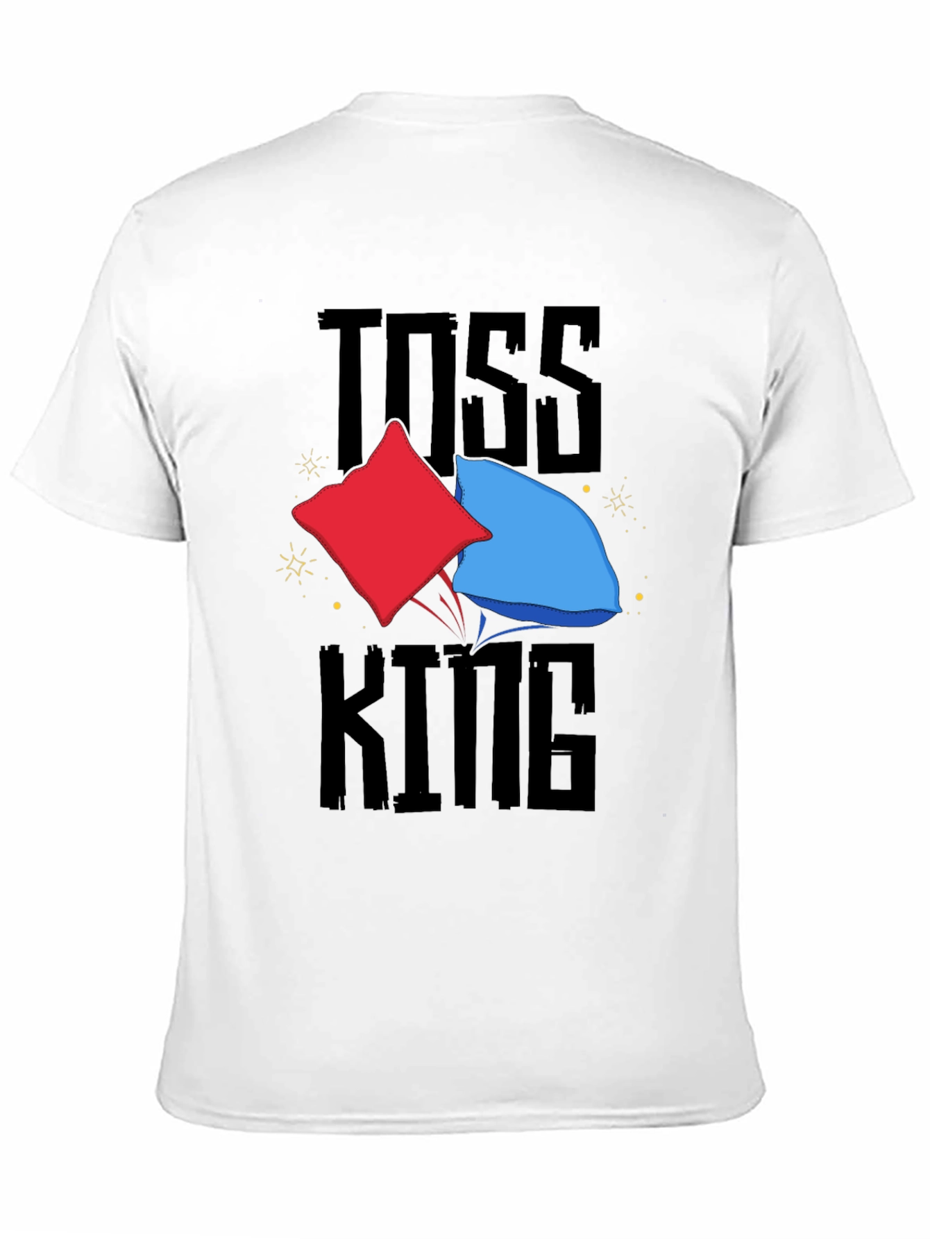 Black Toss King T-Shirt - Cornhole Fan Apparel view 11