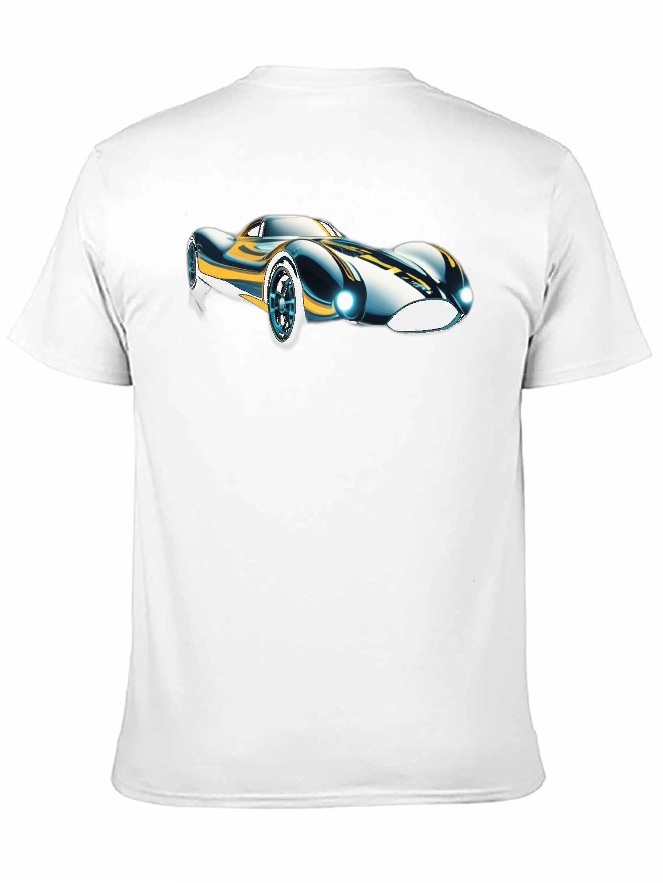 Black Sleek Car Graphic T-Shirt - Cool Design Tee view 11