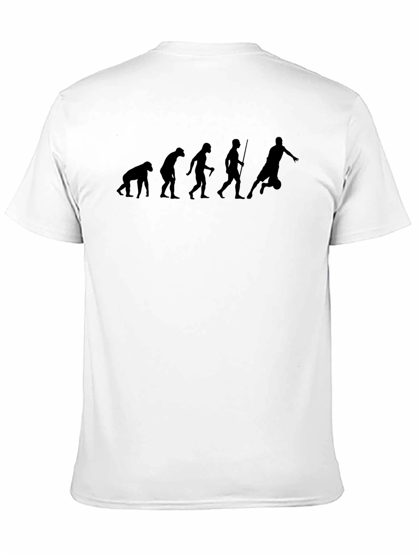 Black Evolution of the Football Fan T-Shirt - Black view 11