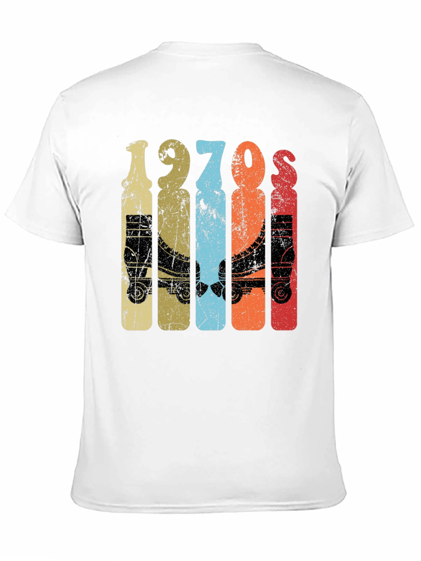 Black Vintage 1970s Roller Skate Graphic Tee view 11