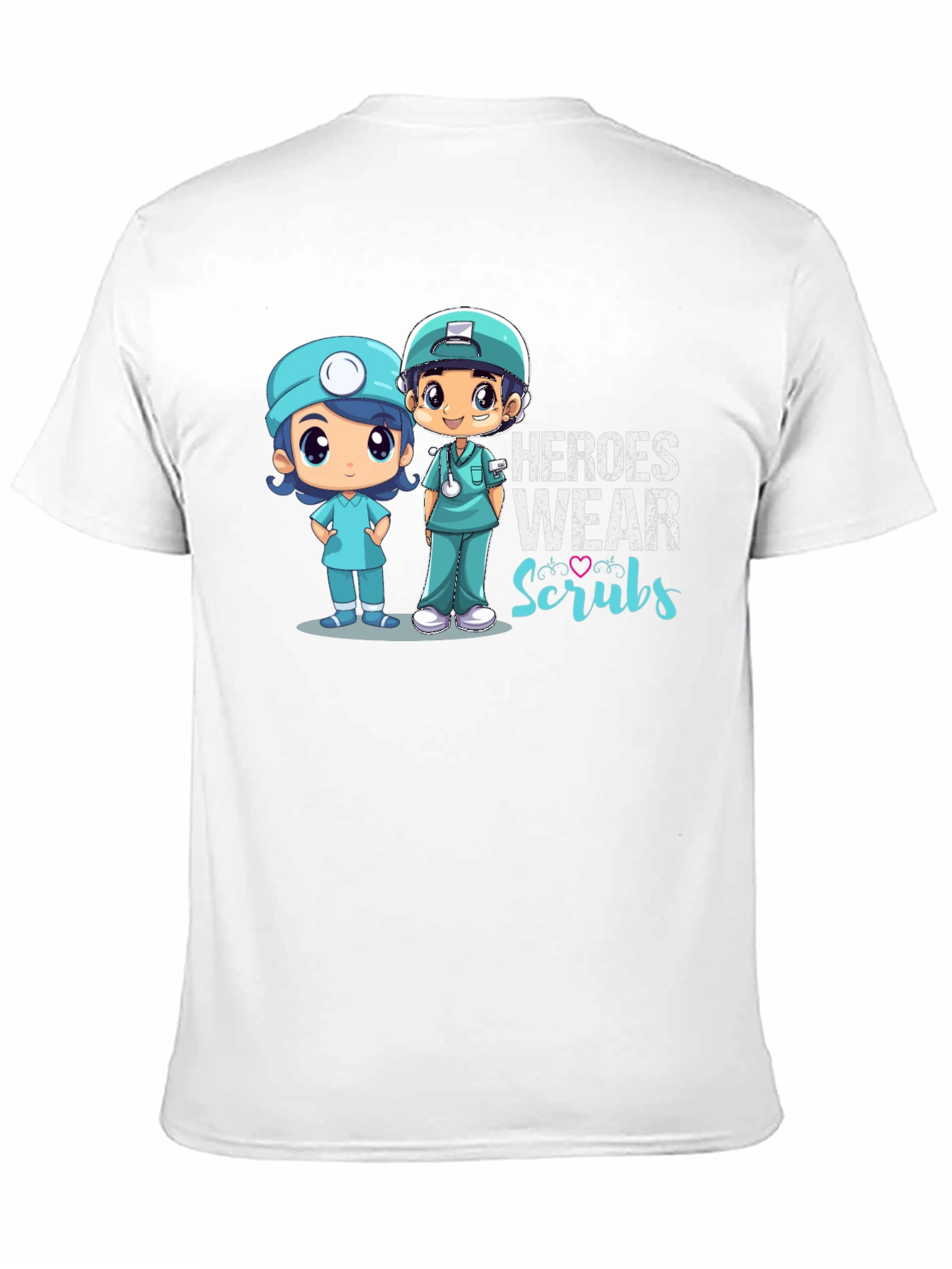 Black Heroes Wear Scrubs T-Shirt view 11