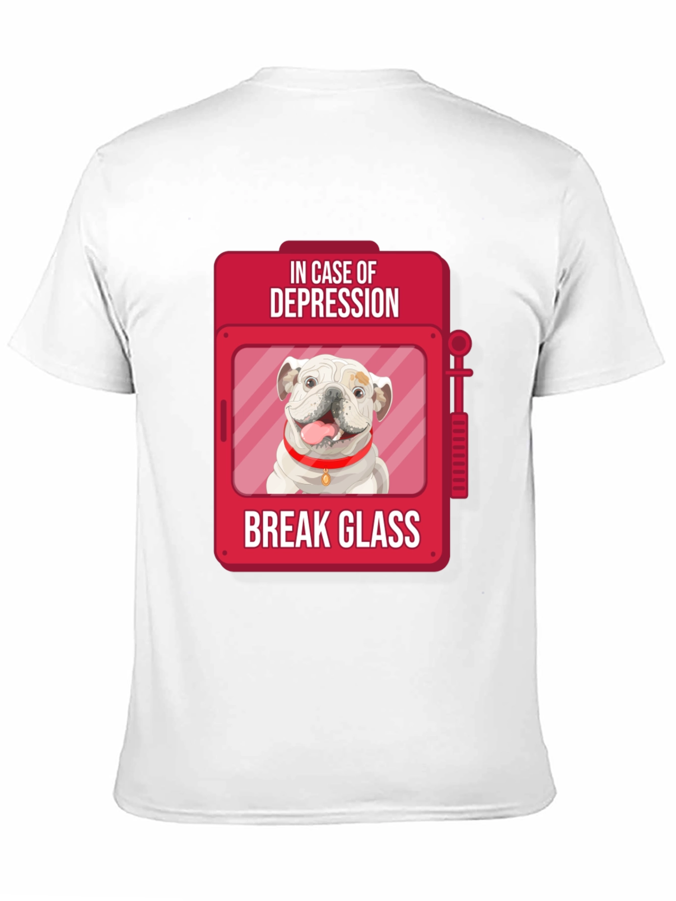 Black Depression Relief Dog T-Shirt - Break Glass view 11