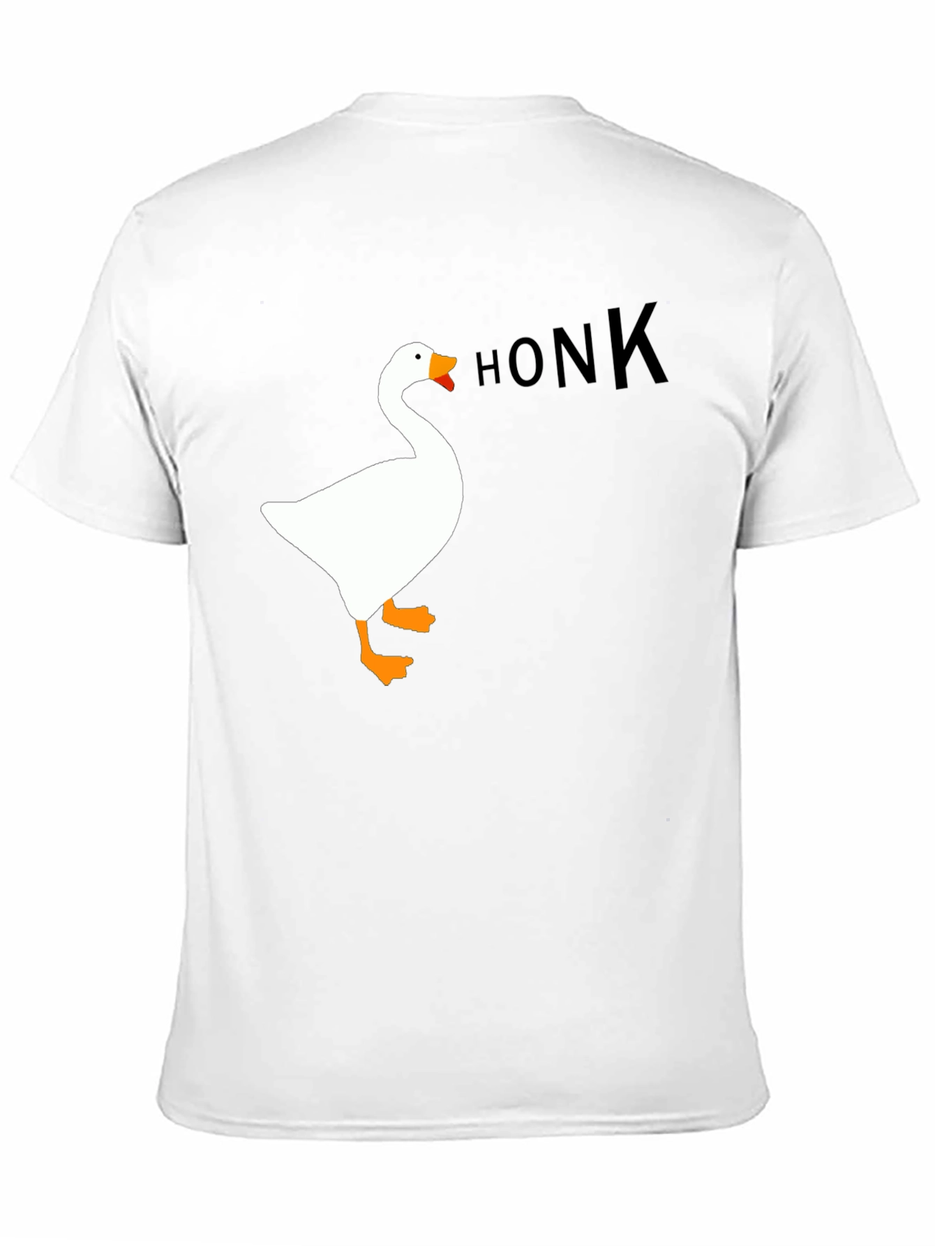 Black Honk Goose Graphic Tee - Black Unisex T-Shirt view 11