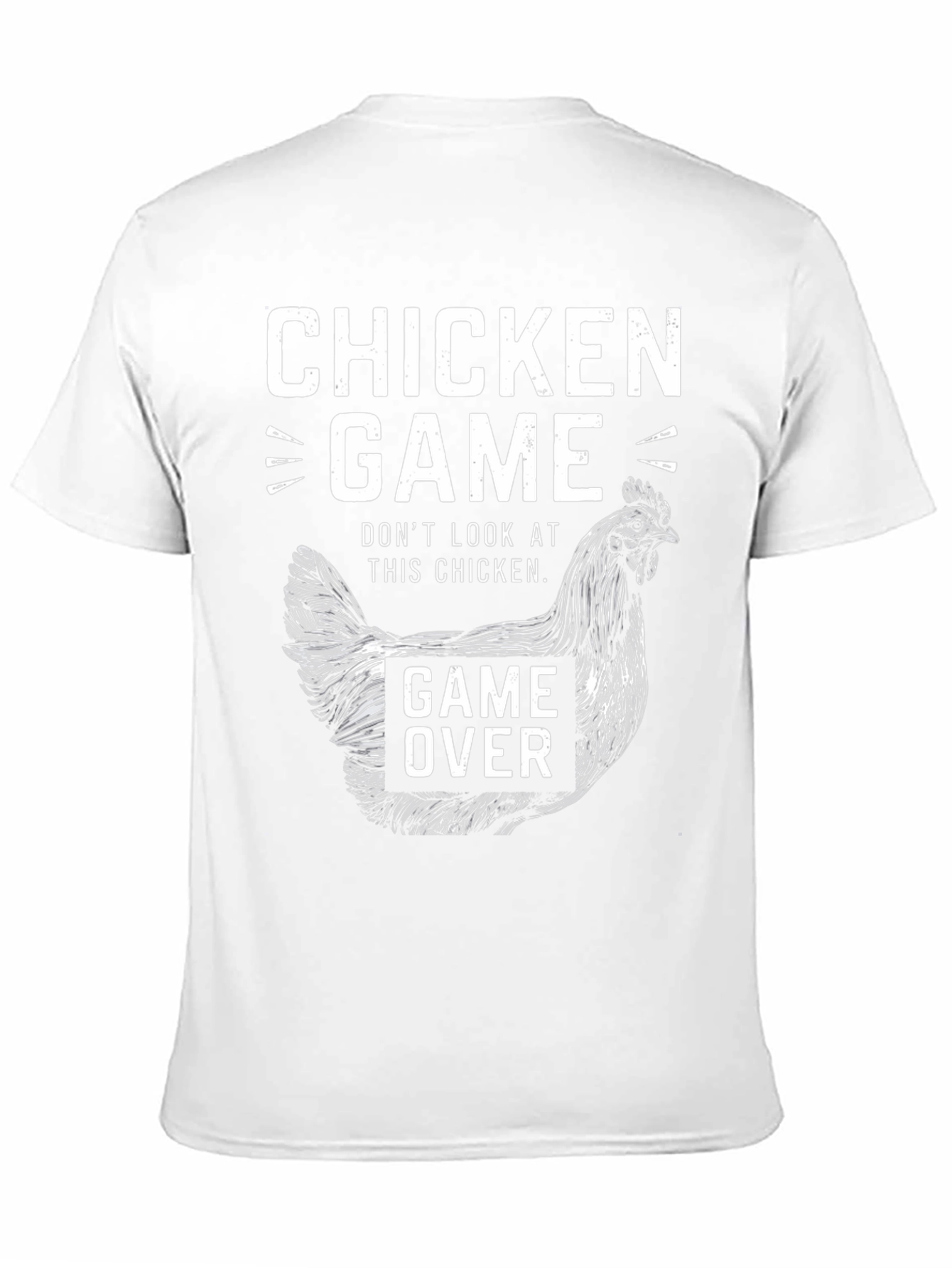 Black Chicken Game T-Shirt - Don't Look at This Chicken! view 11