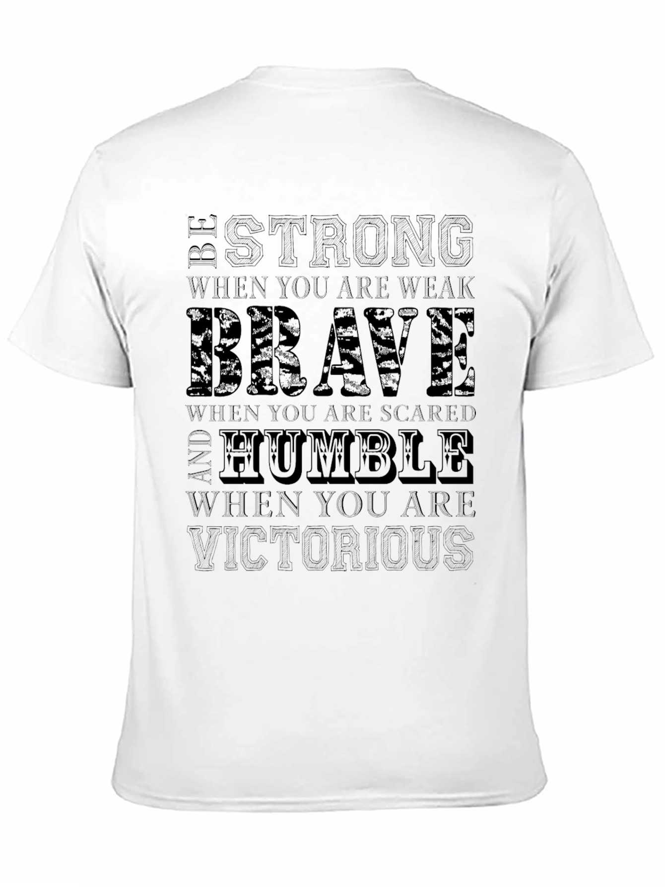 Black Be Strong, Brave, Humble T-Shirt view 11
