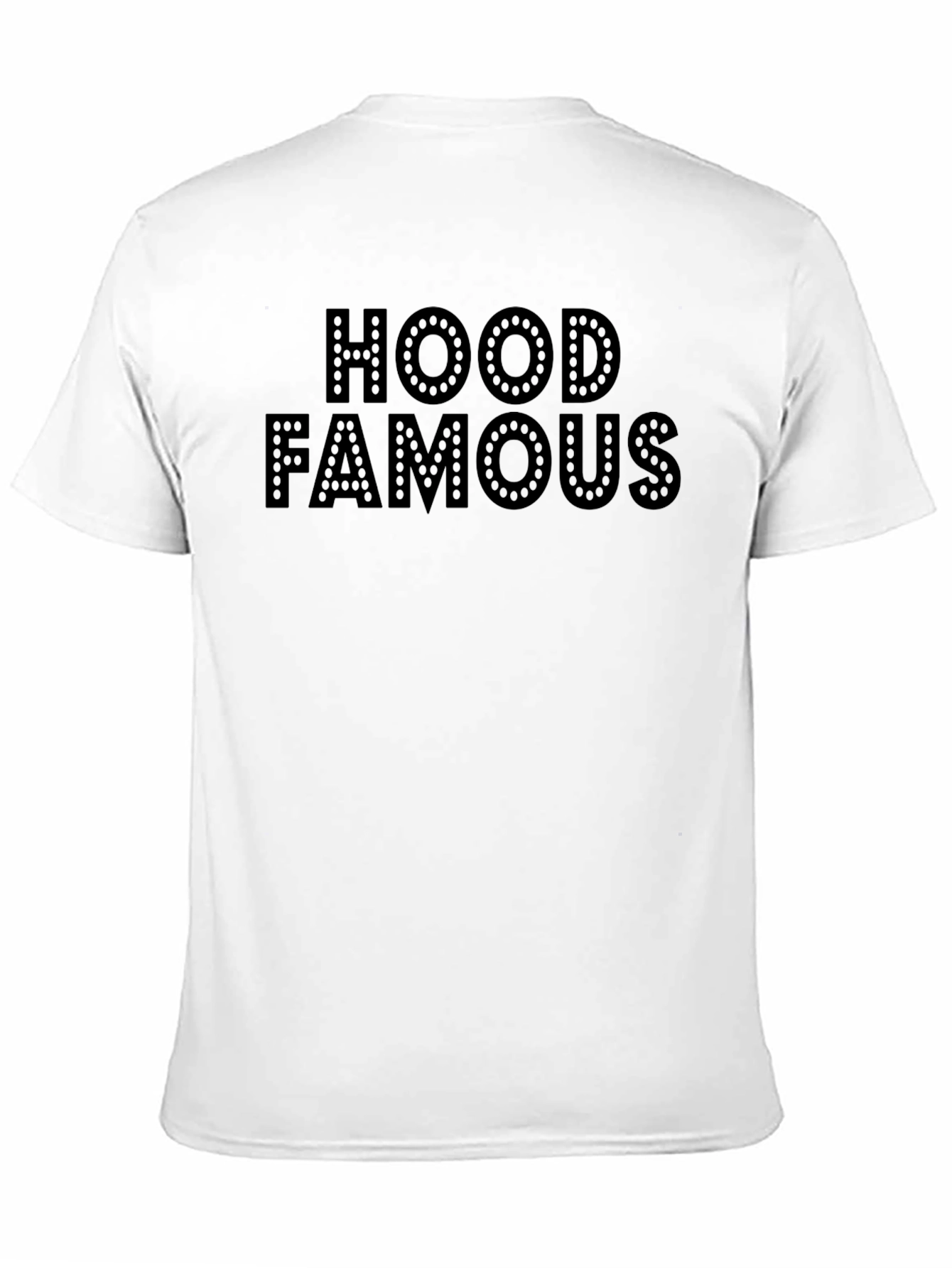Black Hood Famous Black T-Shirt view 11