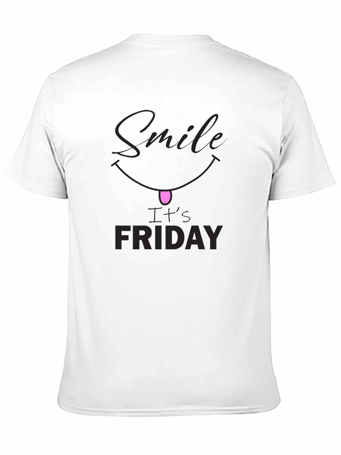 Black Smile It's Friday Black Graphic Tee view 11