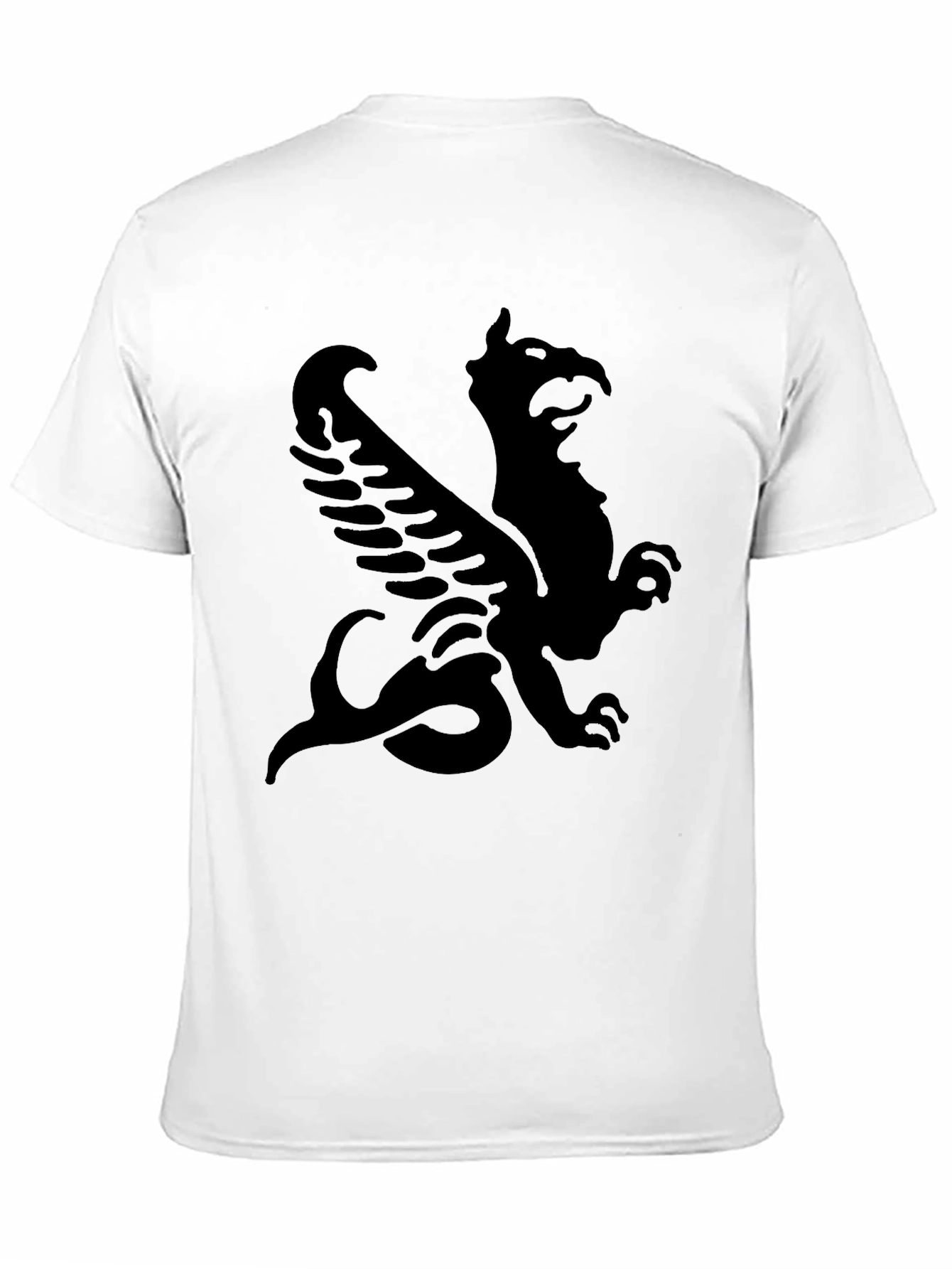 Black Mythical Griffin Black T-Shirt view 11