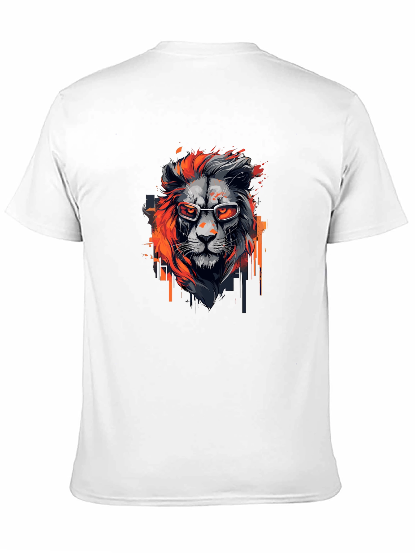 Black Cool Lion Graphic Tee - Black view 11