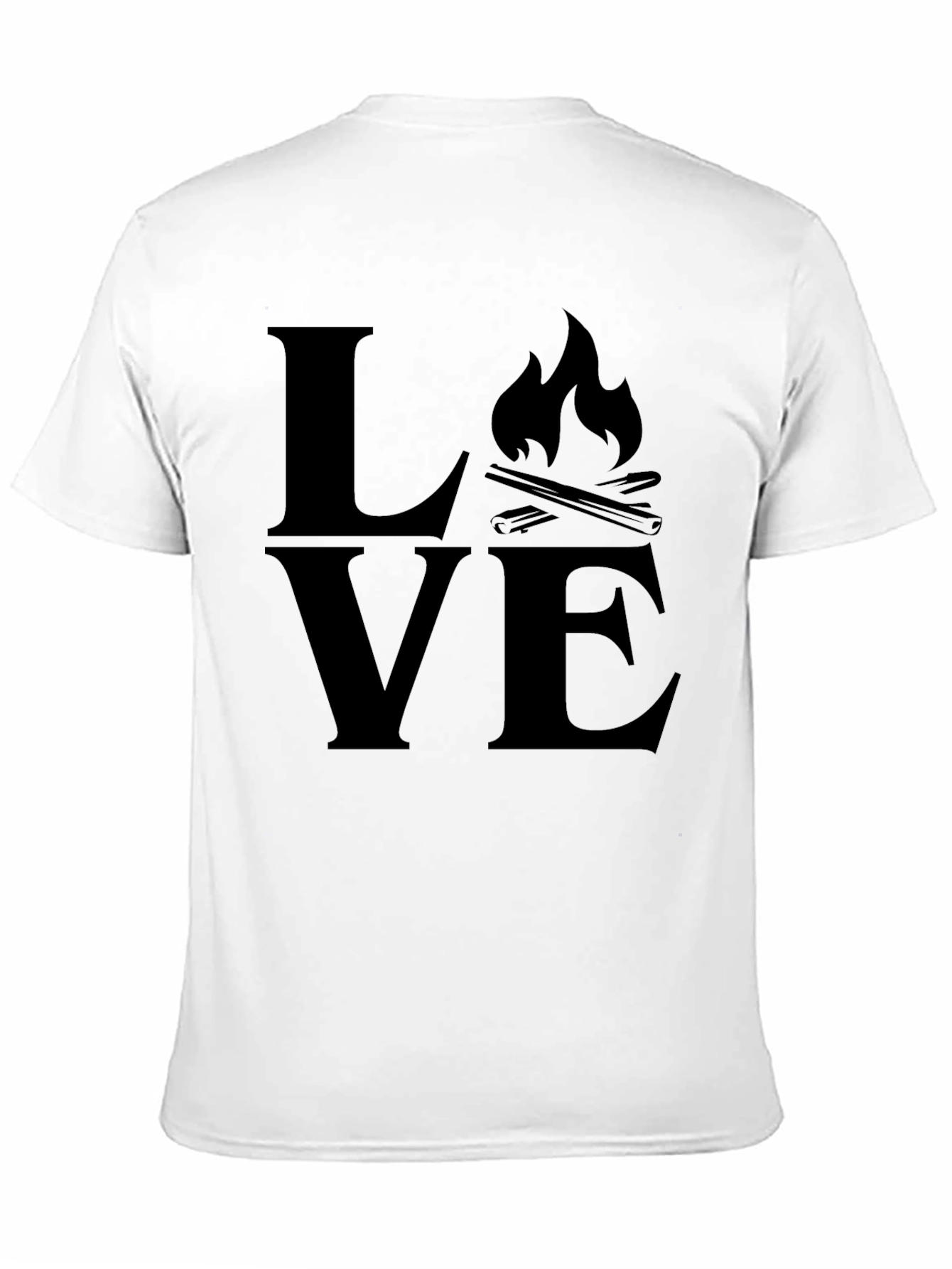 Black Love Camping Black T-Shirt view 11