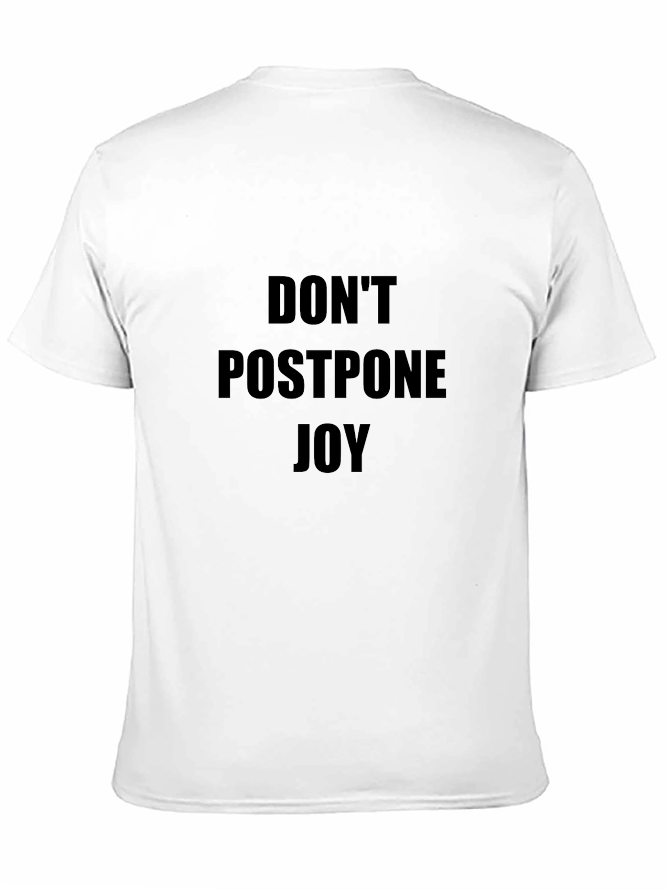 Black Don't Postpone Joy Black Graphic Tee view 11