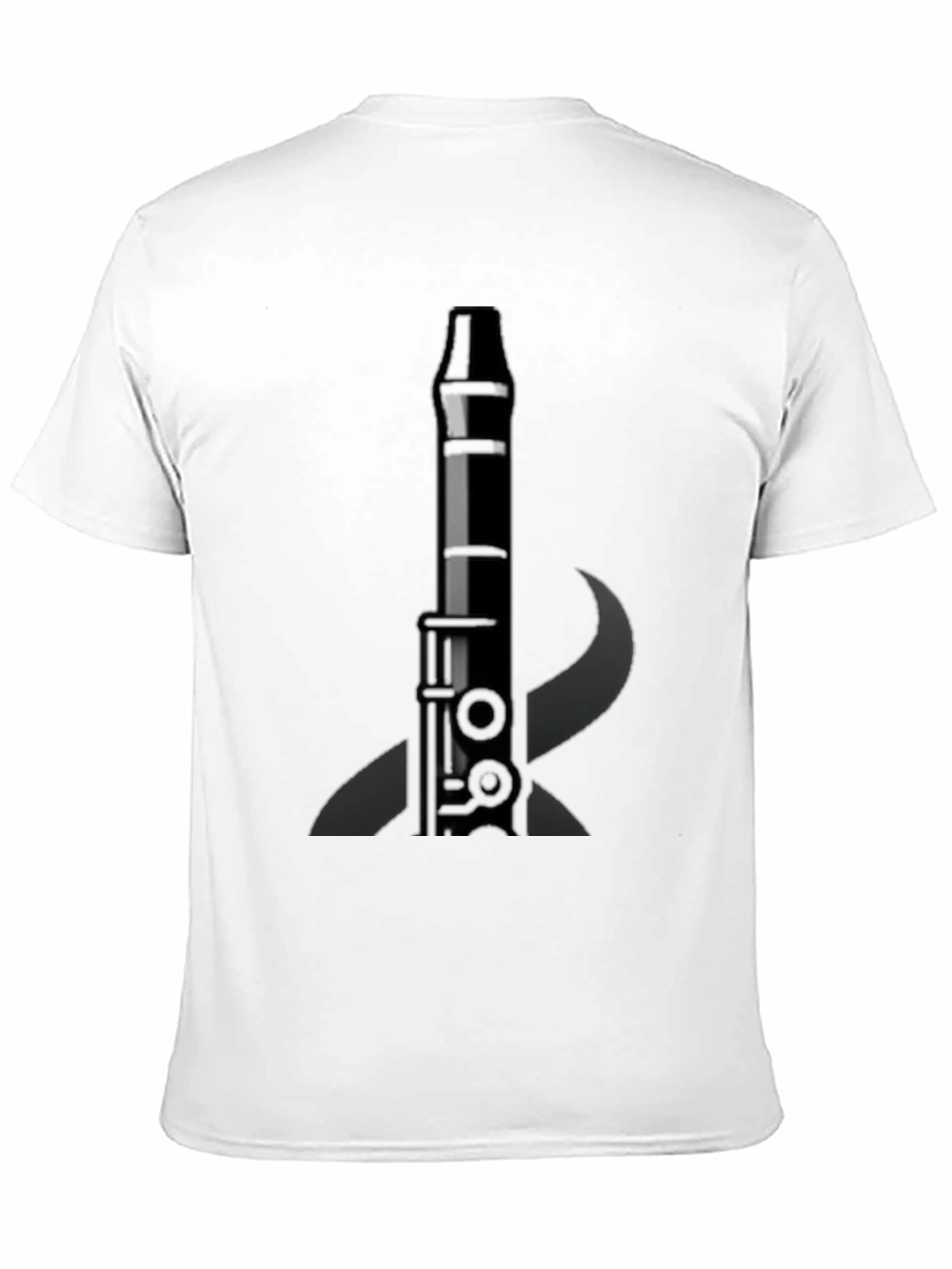 Black Clarinet Graphic Tee - Music Lover's T-Shirt view 11