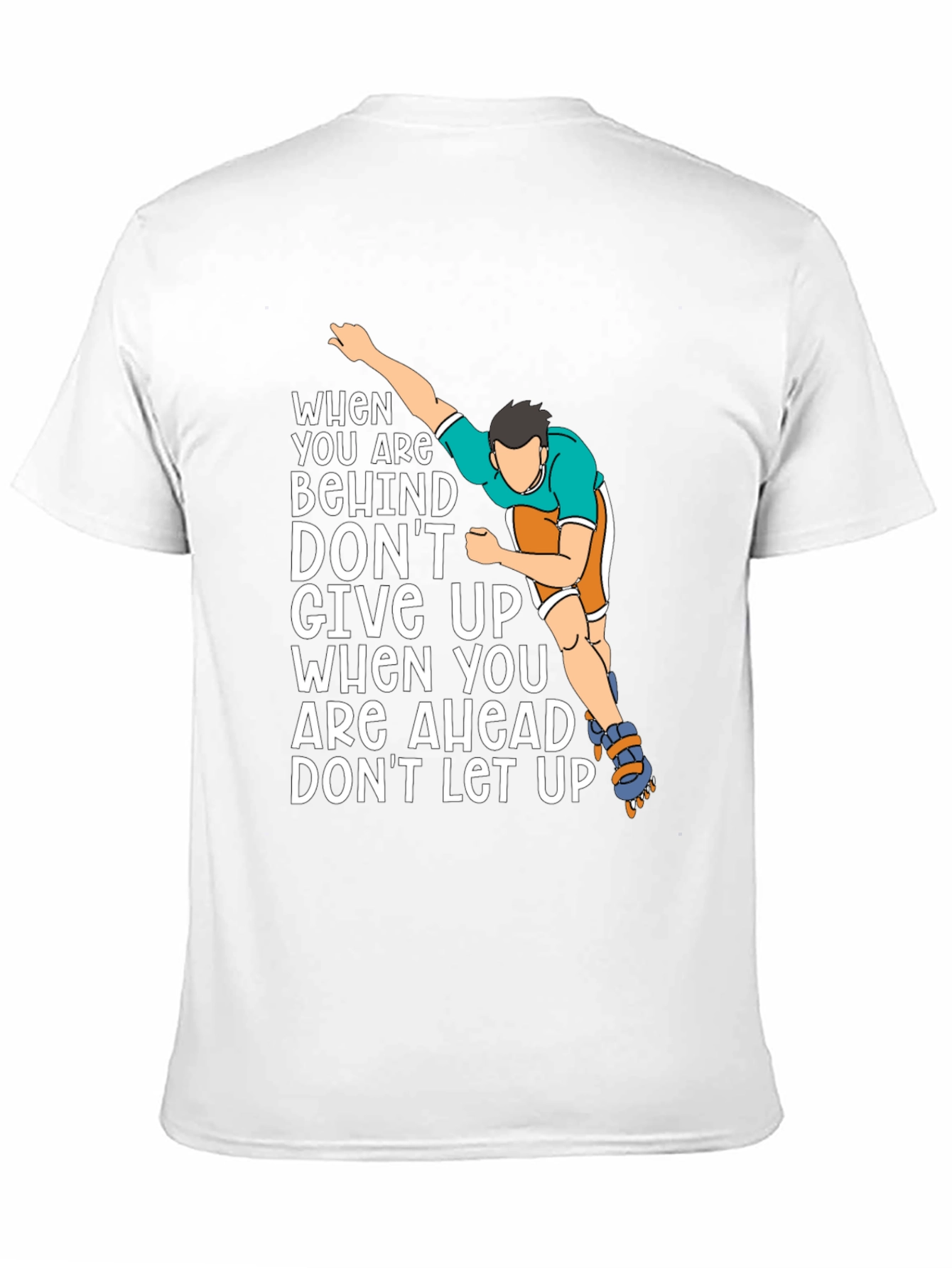 Black Motivational Inline Skater T-Shirt view 11