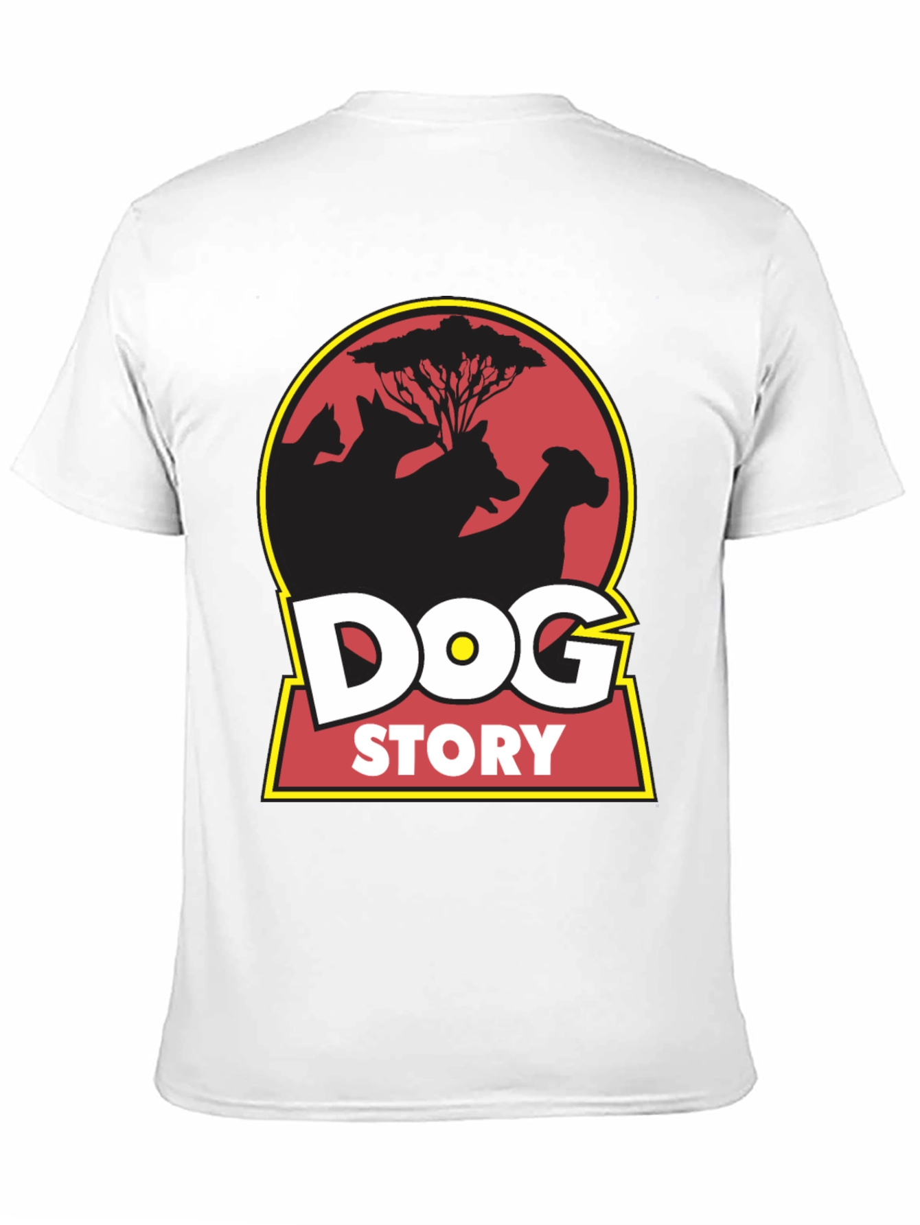 Black Dog Story Graphic Tee - Black Cotton Blend view 11