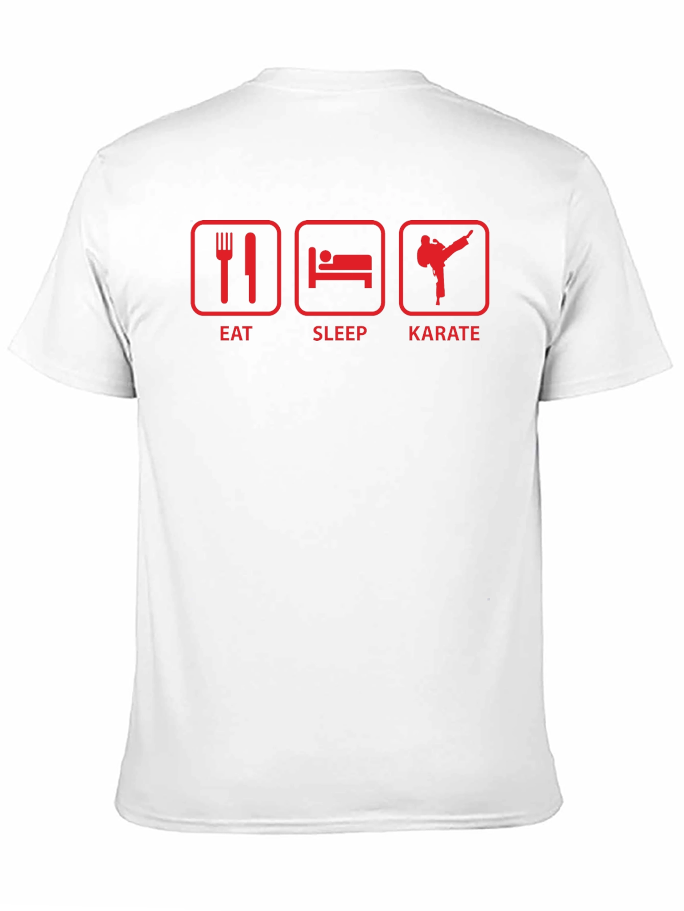 Black Eat Sleep Karate T-Shirt - Martial Arts Graphic Tee view 11