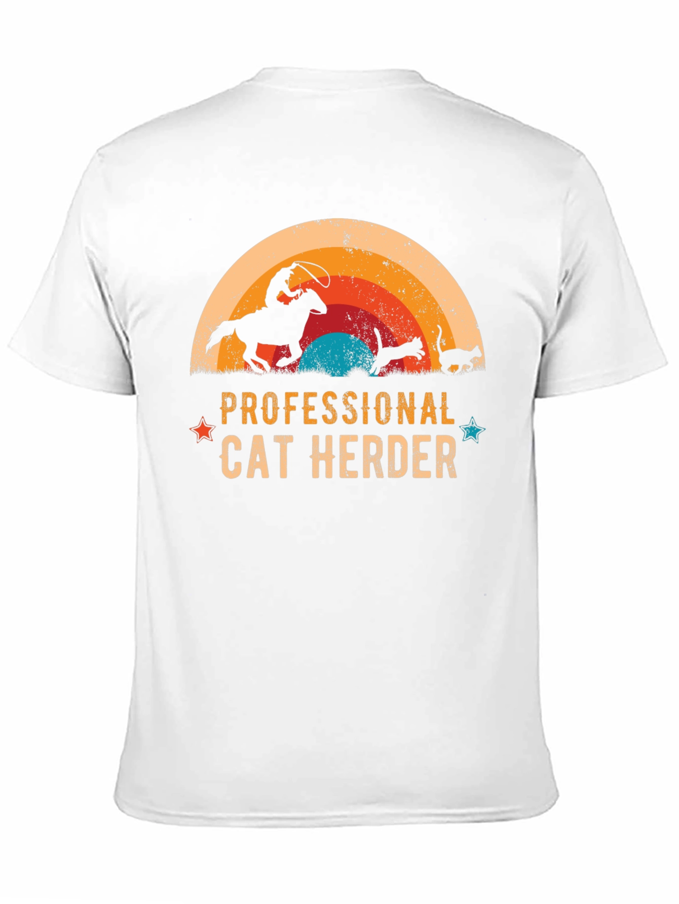 Black Professional Cat Herder Graphic Tee view 11