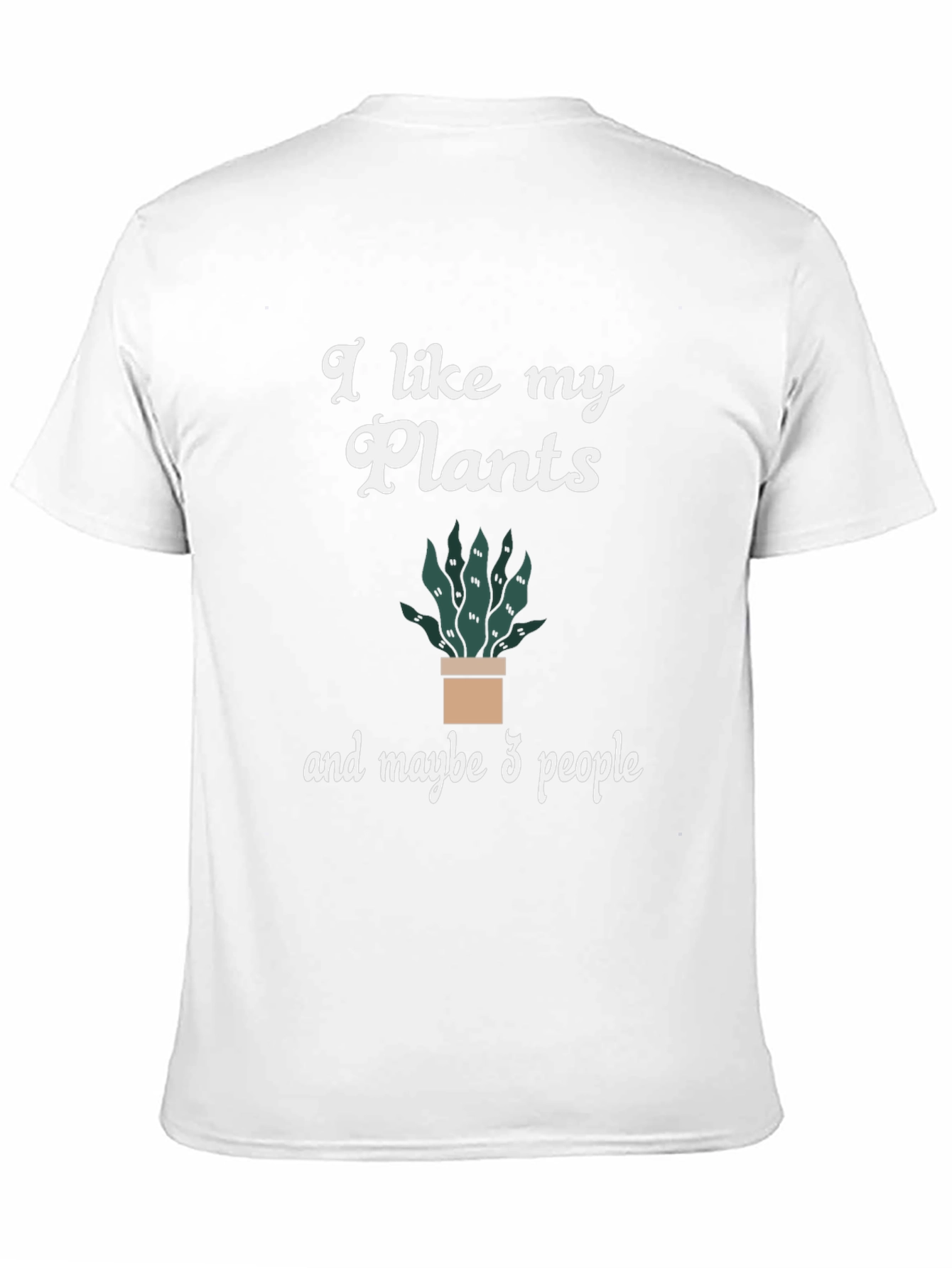 Black I Like My Plants & Maybe 3 People Graphic Tee view 11