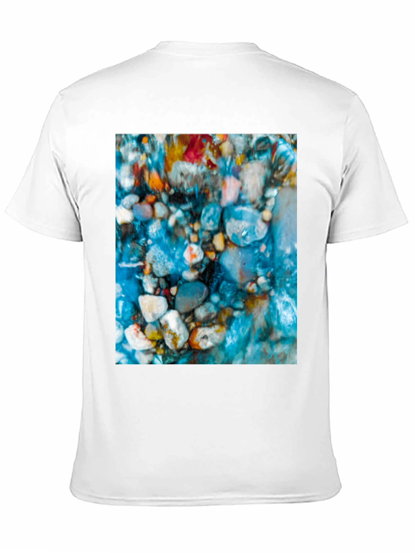 Black Vibrant Riverbed Graphic Tee - Men's Black T-Shirt view 11