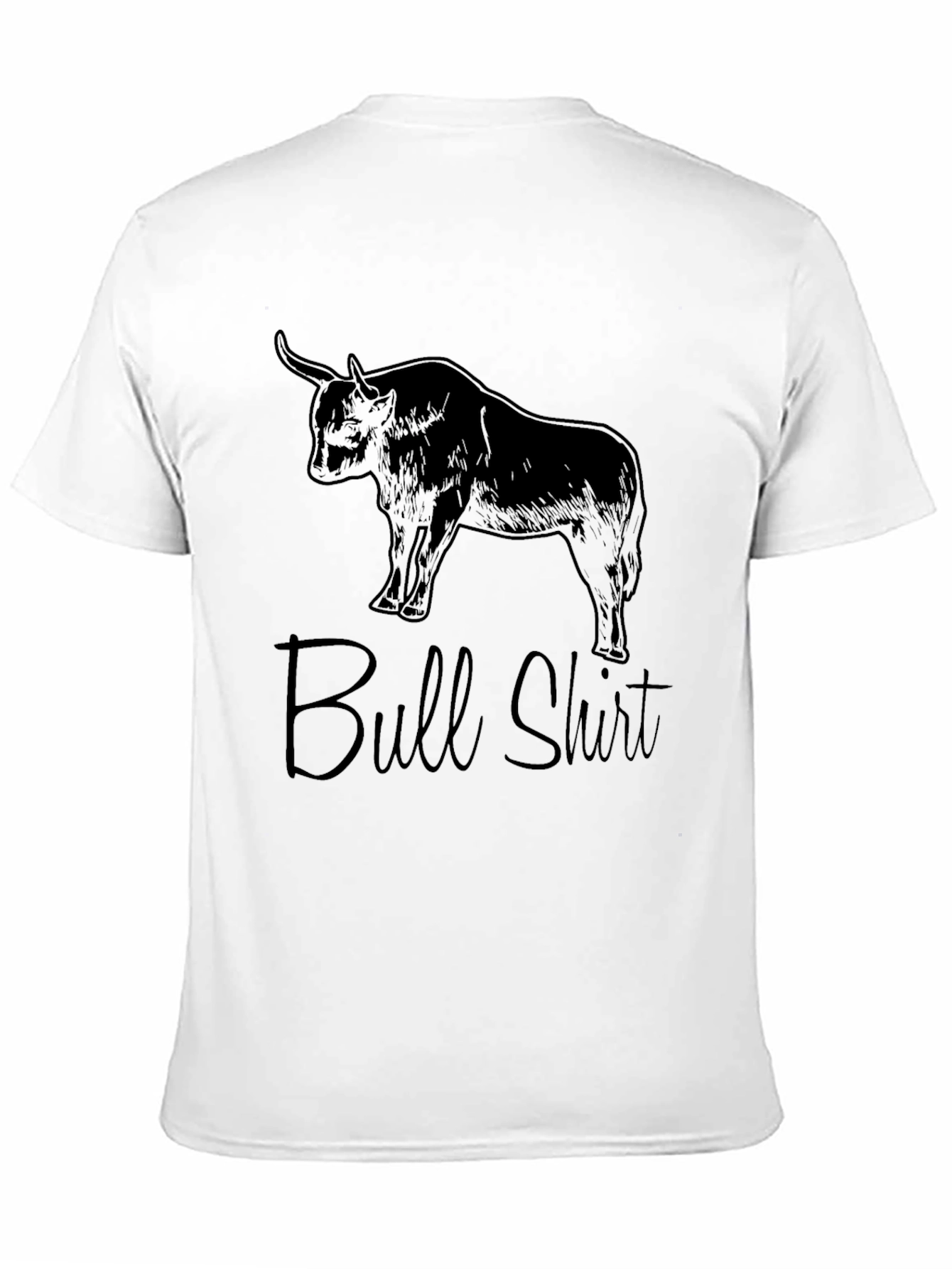 Black Bull Shirt - Men's Graphic Tee - Novelty T-Shirt view 11