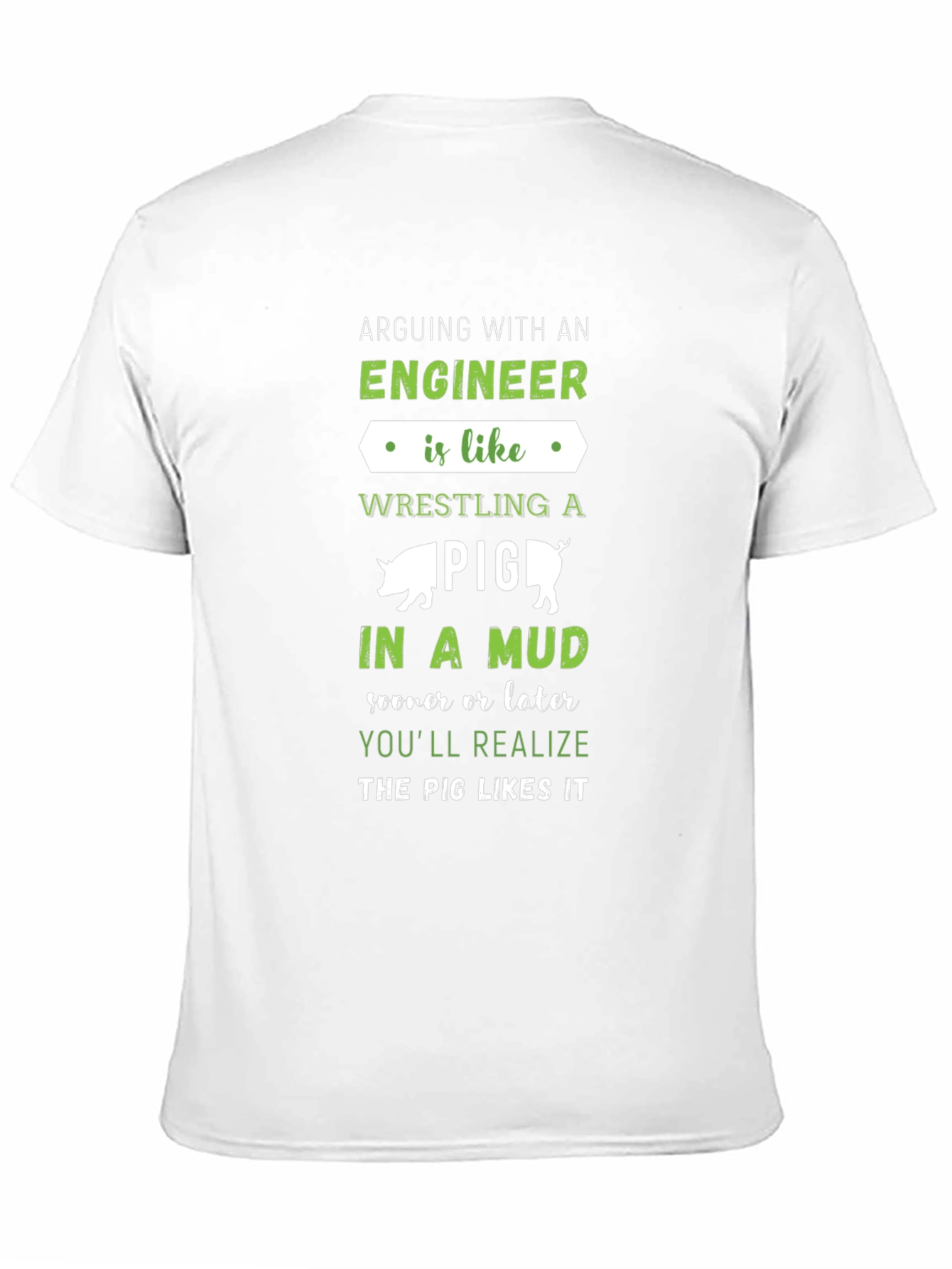 Black Engineer Pig Mud T-Shirt view 11