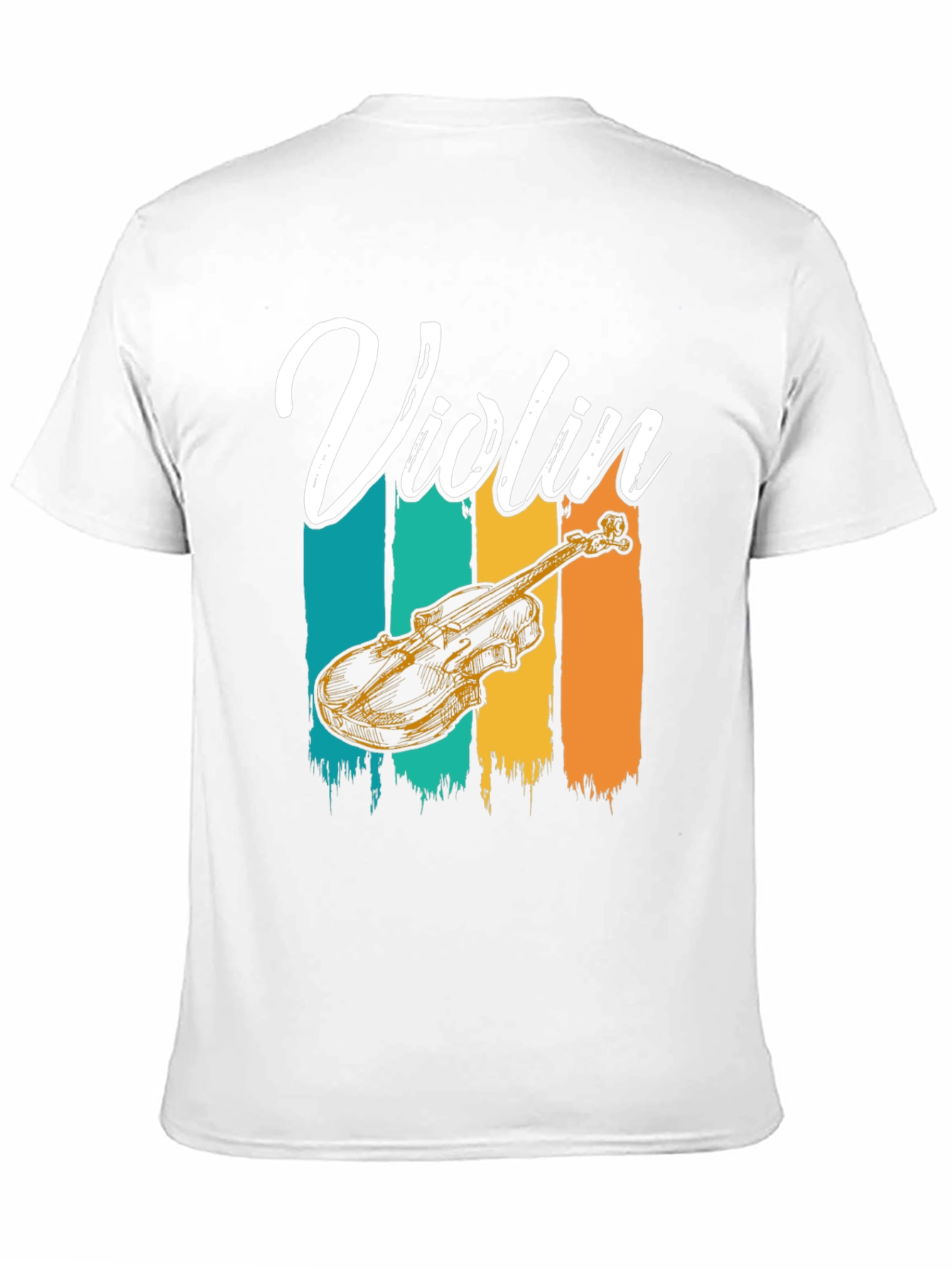 Black Vintage Violin T-Shirt - Music Lover Tee view 11