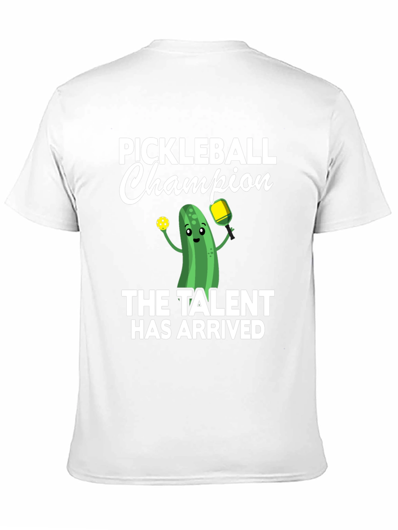 Black Pickleball Champion T-Shirt - The Talent Has Arrived! view 11