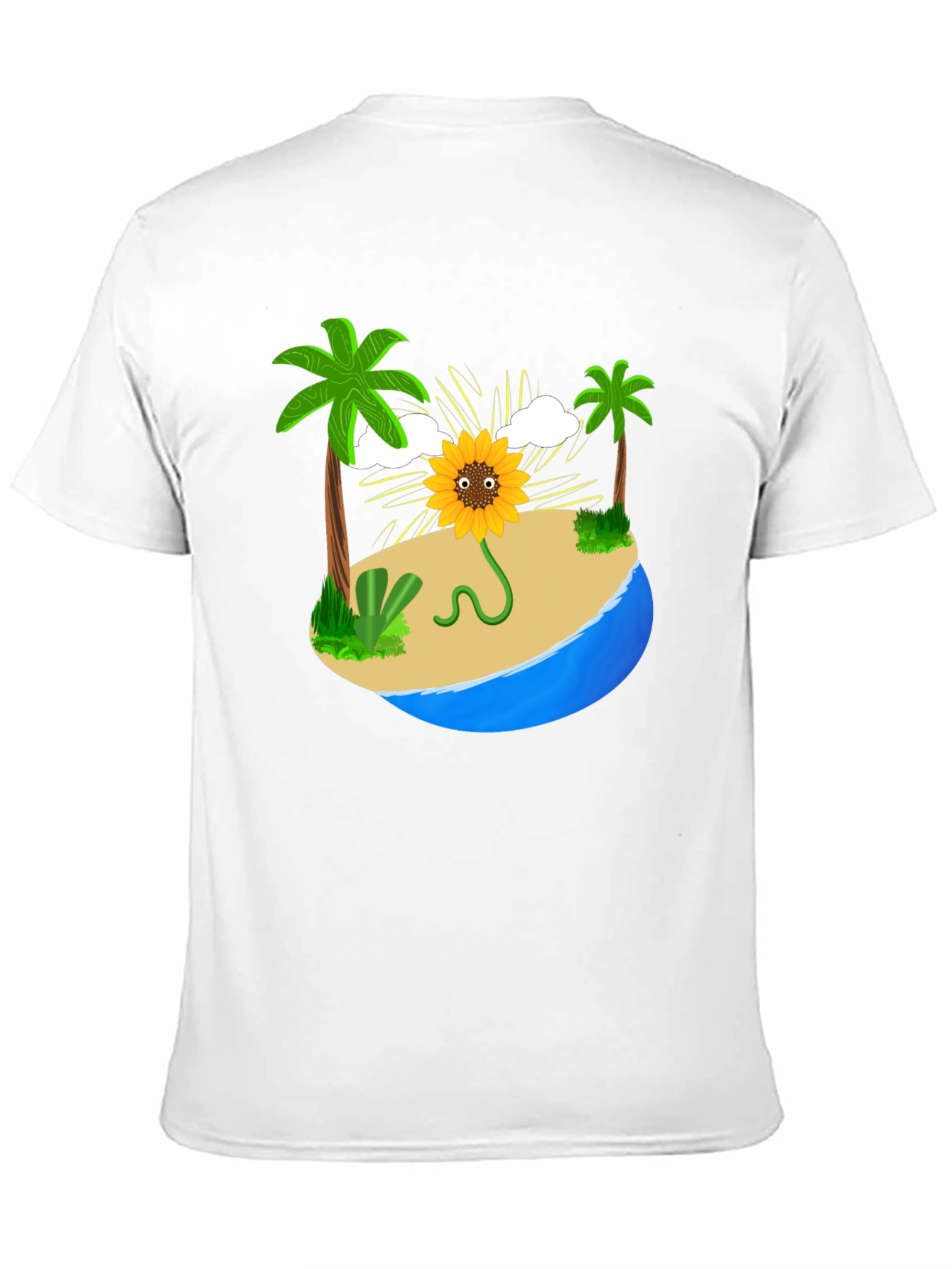 Black Sunflower Island Graphic Tee - Men's Black T-Shirt view 11