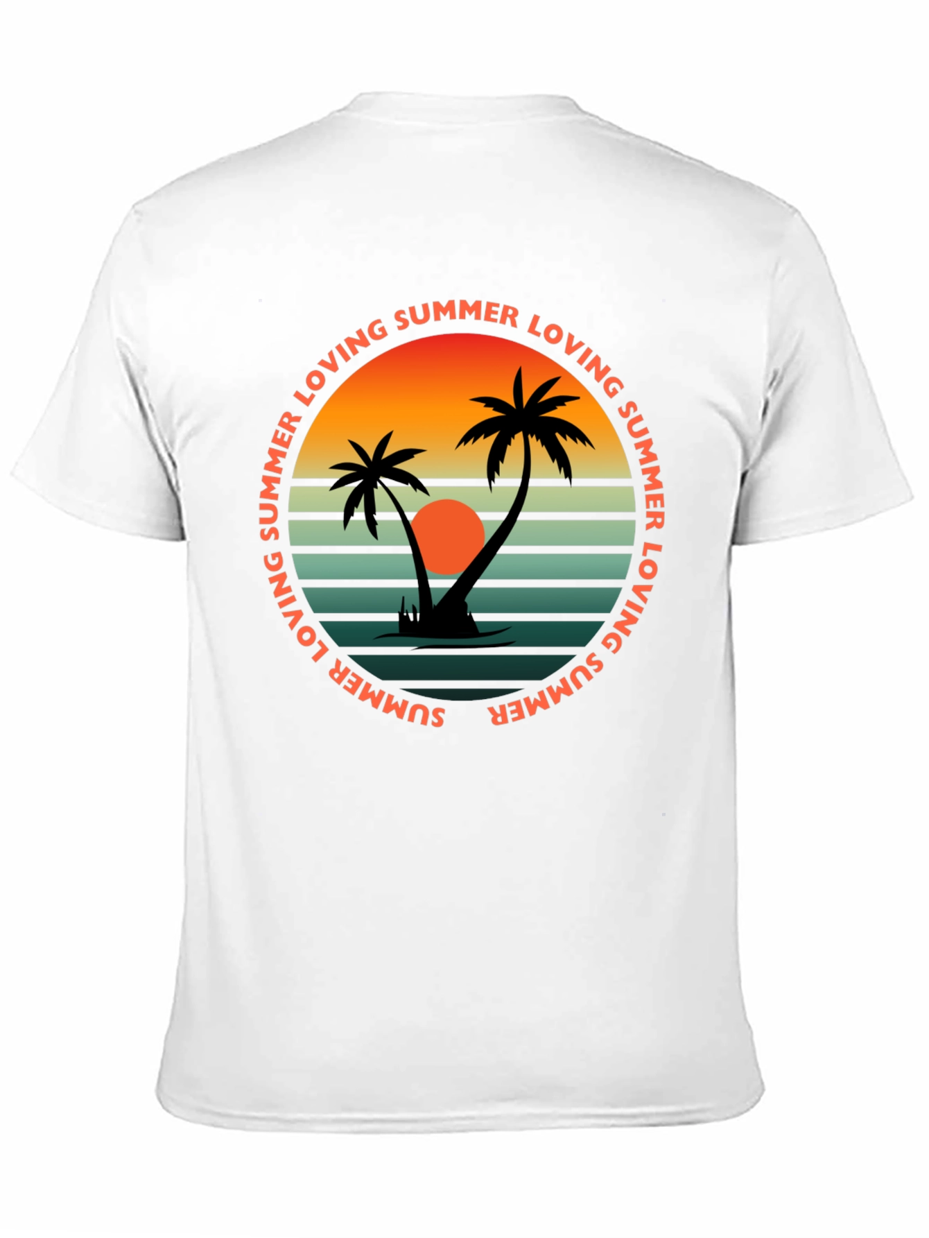 Black Summer Loving Graphic Tee - Retro Beach Vibes view 11