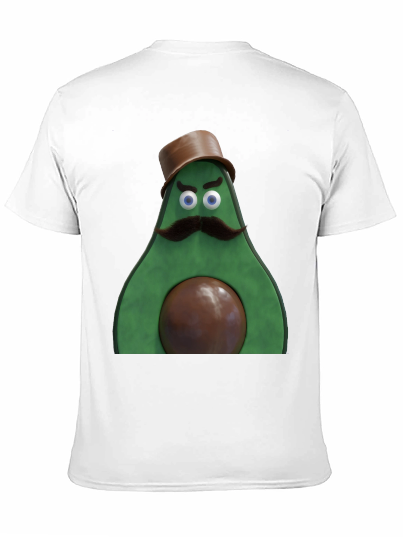 Black Avocado Gentleman Graphic Tee - Quirky Black T-Shirt view 11
