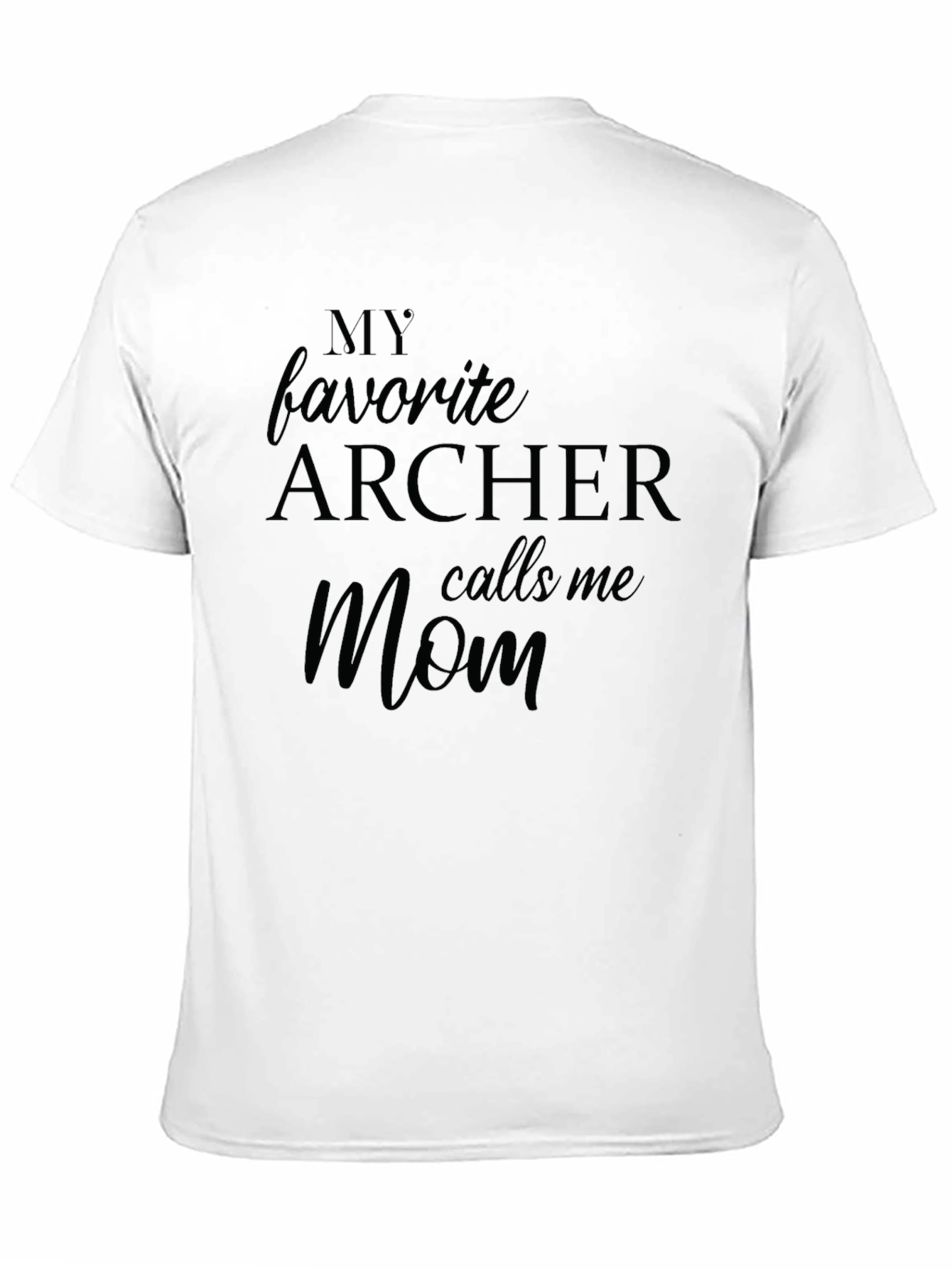 Black Archer Mom T-Shirt: My Favorite Archer view 11