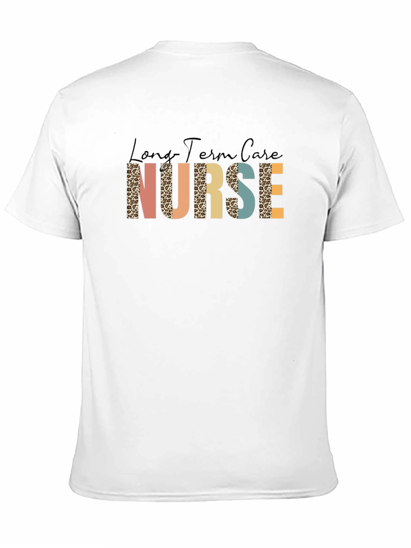 Black Long Term Care Nurse Graphic Tee view 11