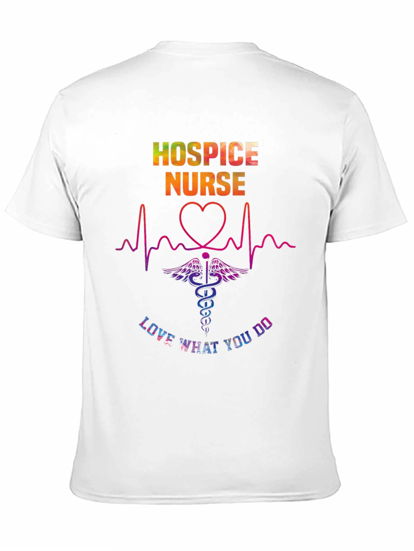 Hospice Nurse Rainbow Graphic Tee - 11