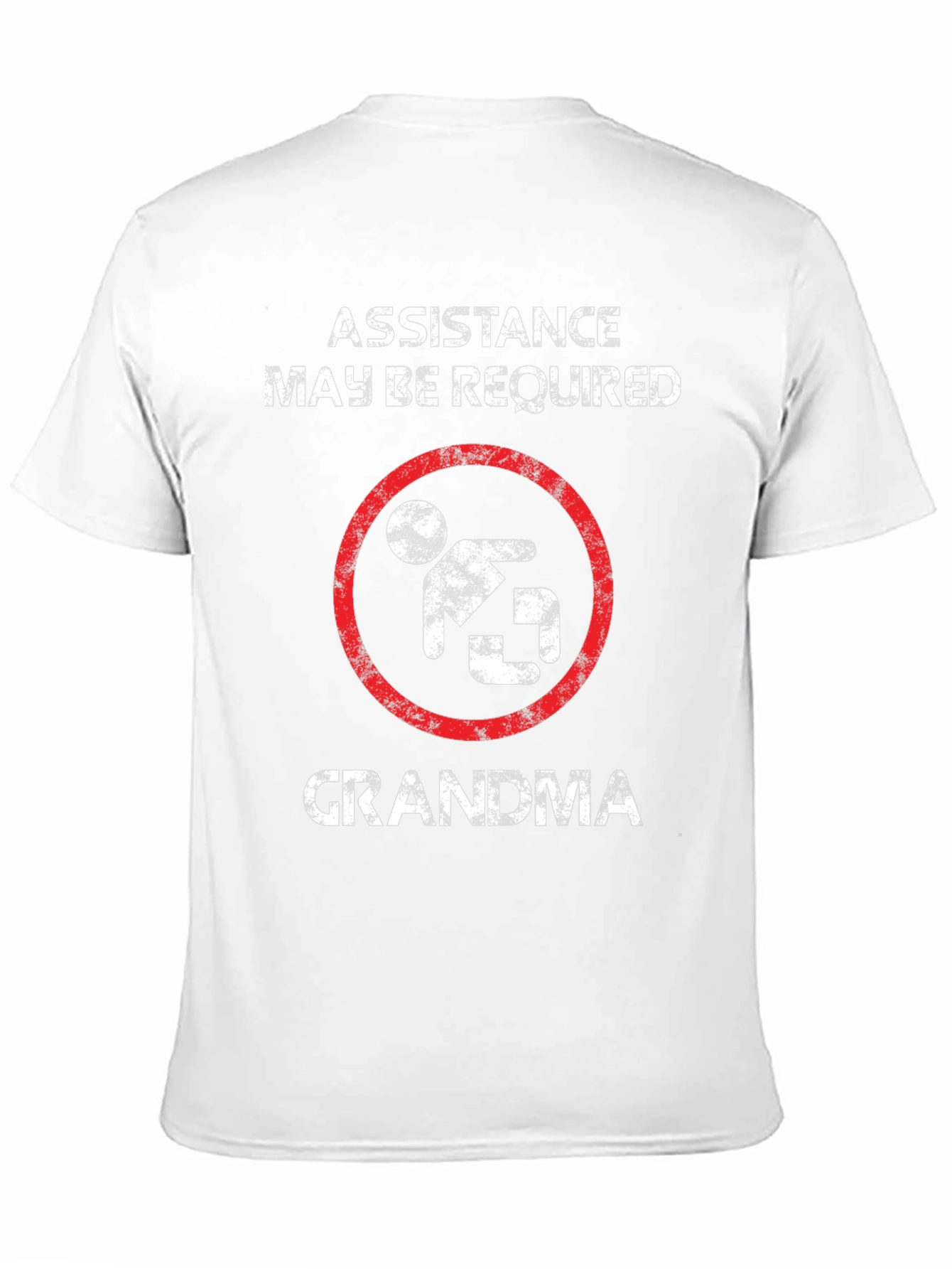 Black Assistance May Be Required Grandma Graphic T-Shirt view 11