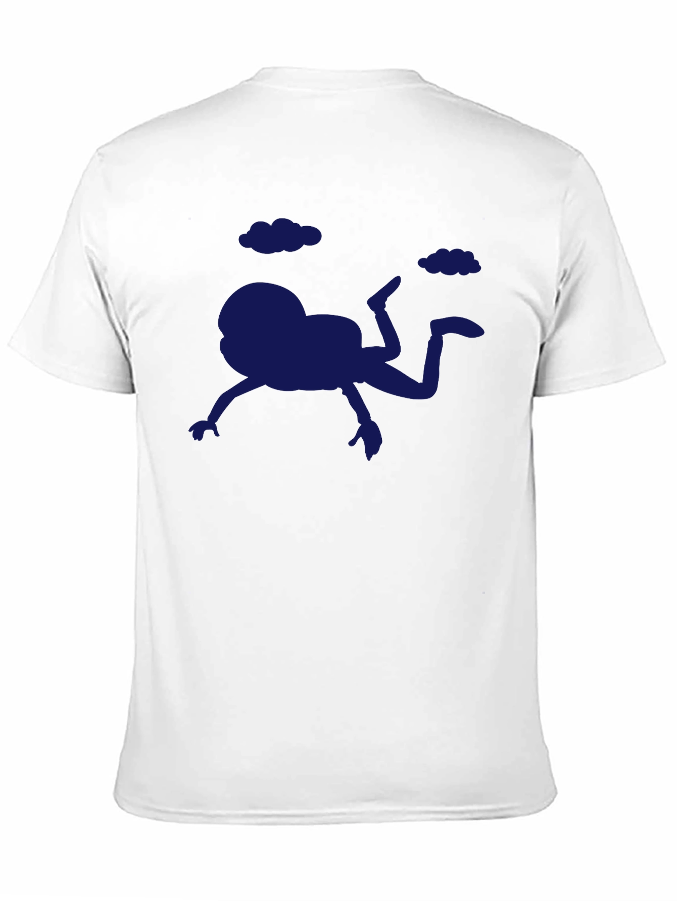 Black Funny Frog Falling T-Shirt - Quirky Graphic Tee view 11