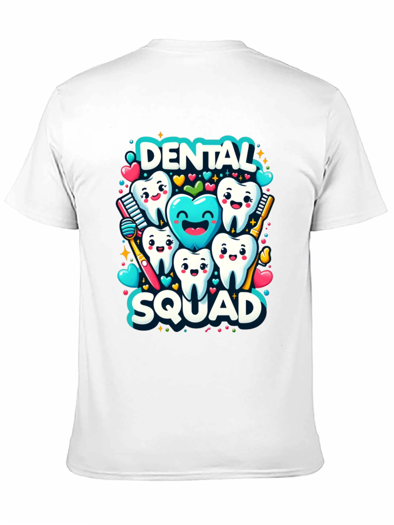 Black Dental Squad Graphic Tee - Funny Tooth Shirt view 11