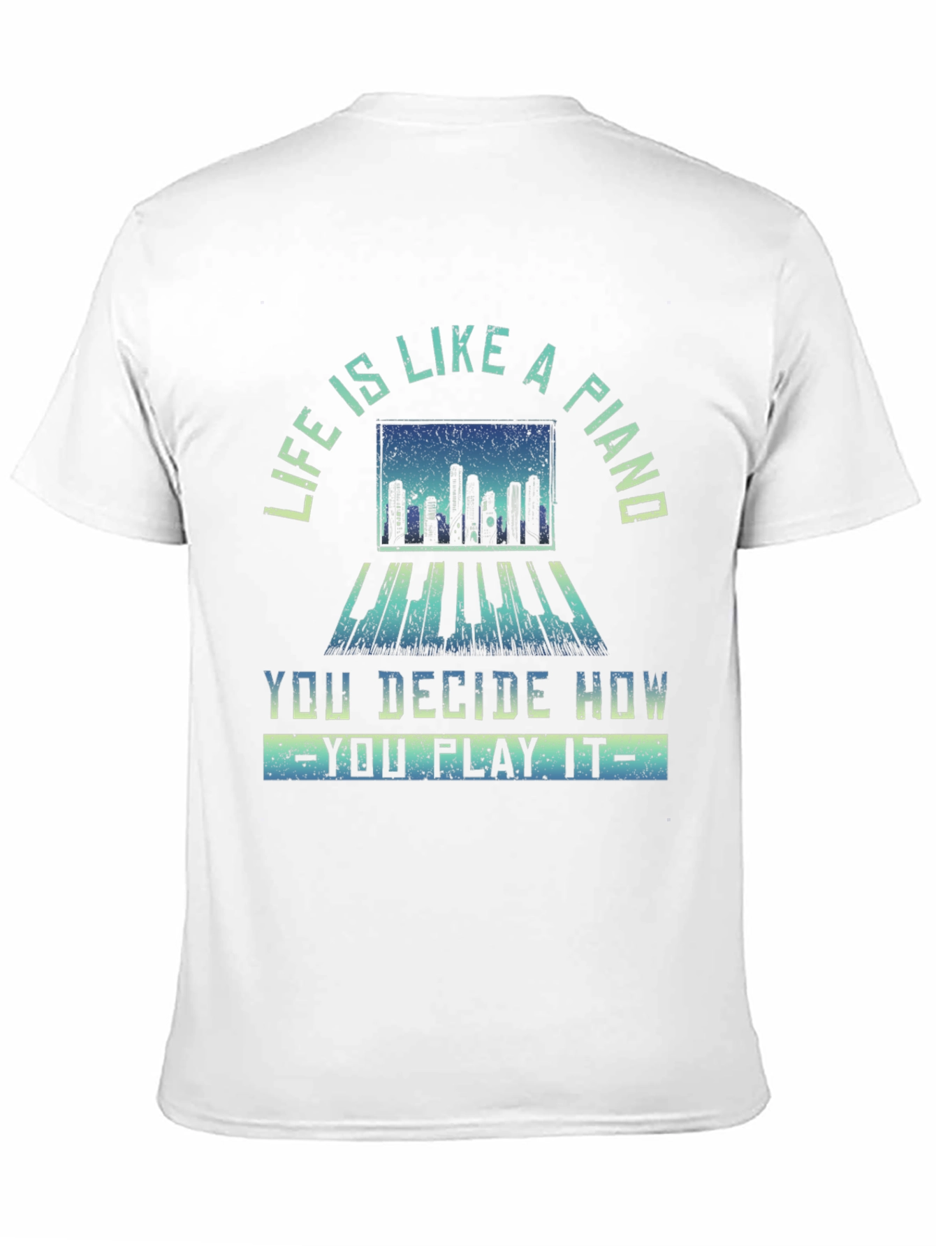 Black Piano Life Graphic Tee view 11