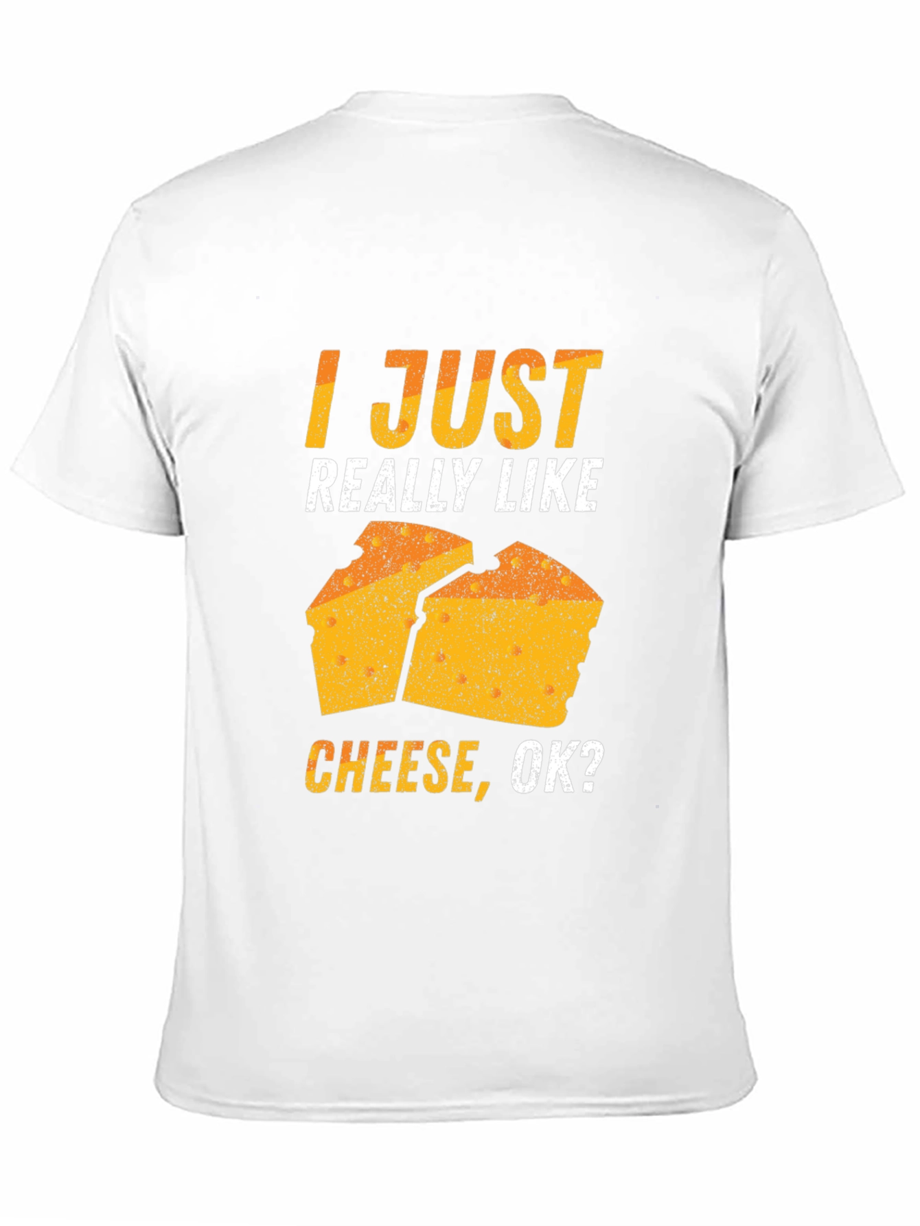 Black Funny Cheese Lover T-Shirt - I Just Really Like Cheese view 11