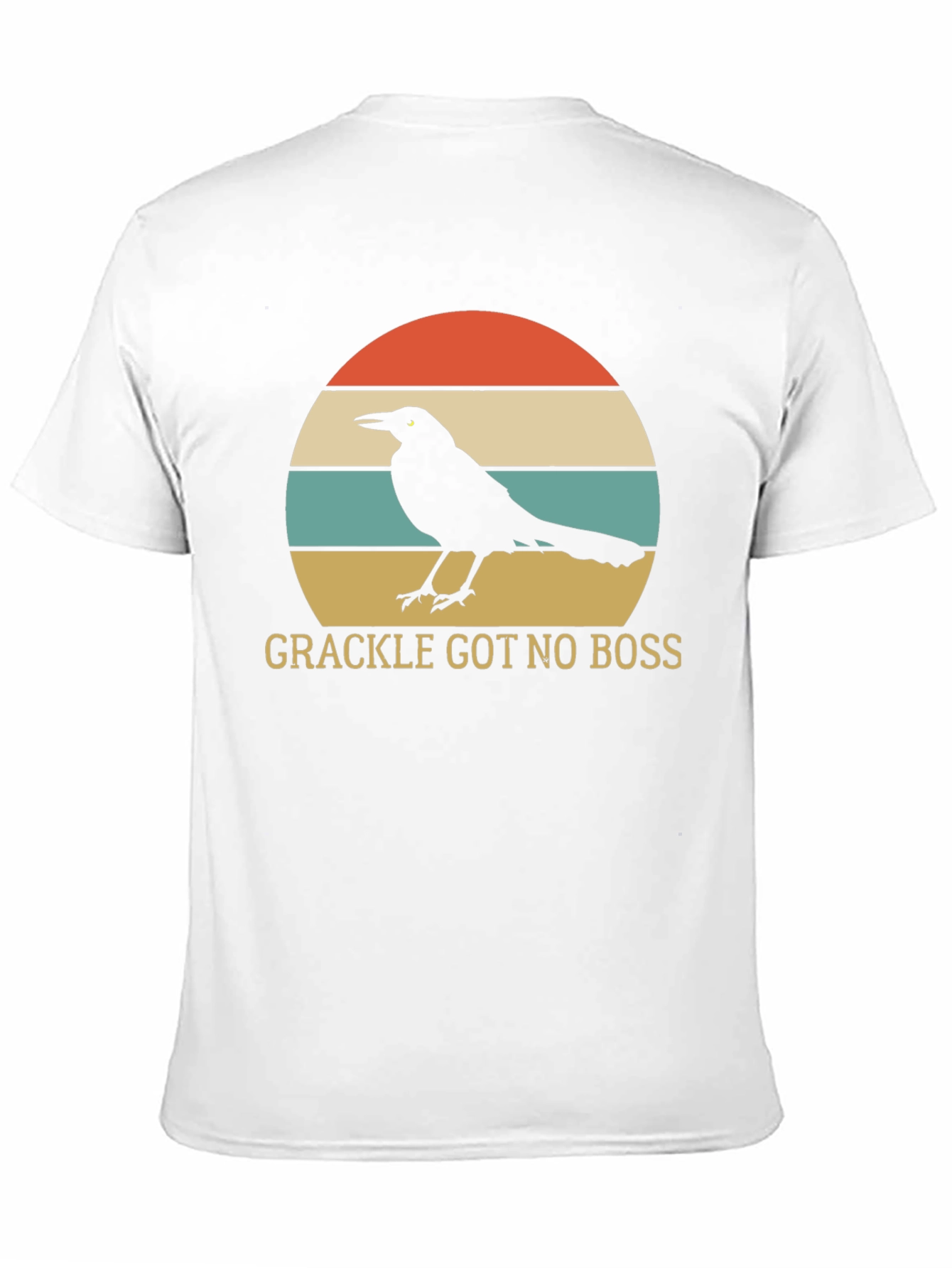 Black Grackle Got No Boss Graphic T-Shirt view 11