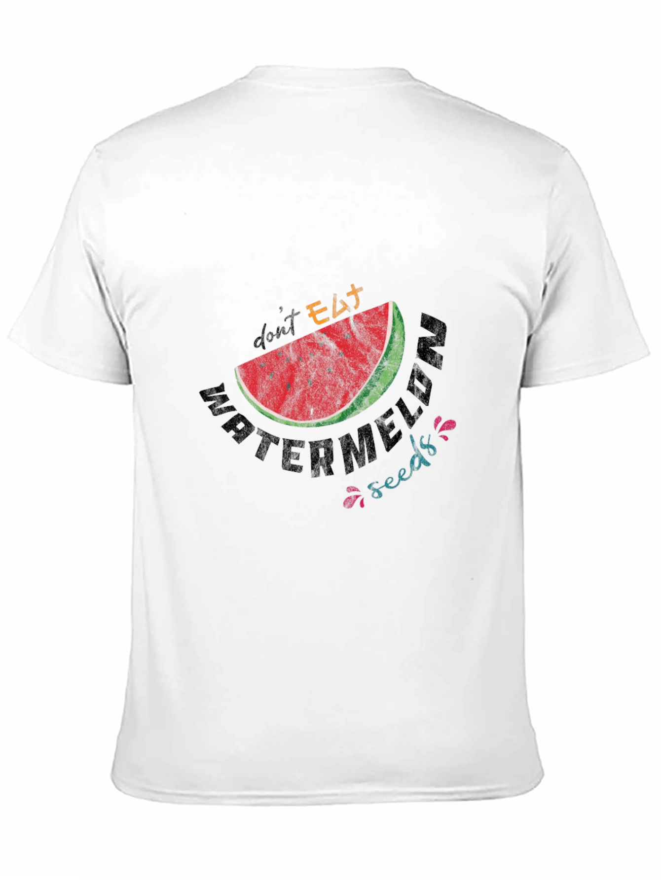 Black Don't Eat Watermelon Seeds Graphic Tee view 11
