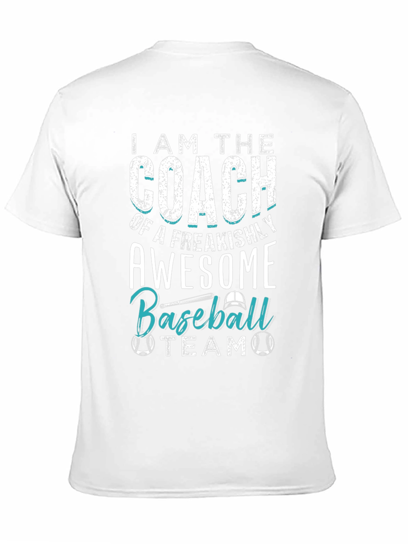 Black Awesome Baseball Coach T-Shirt view 11