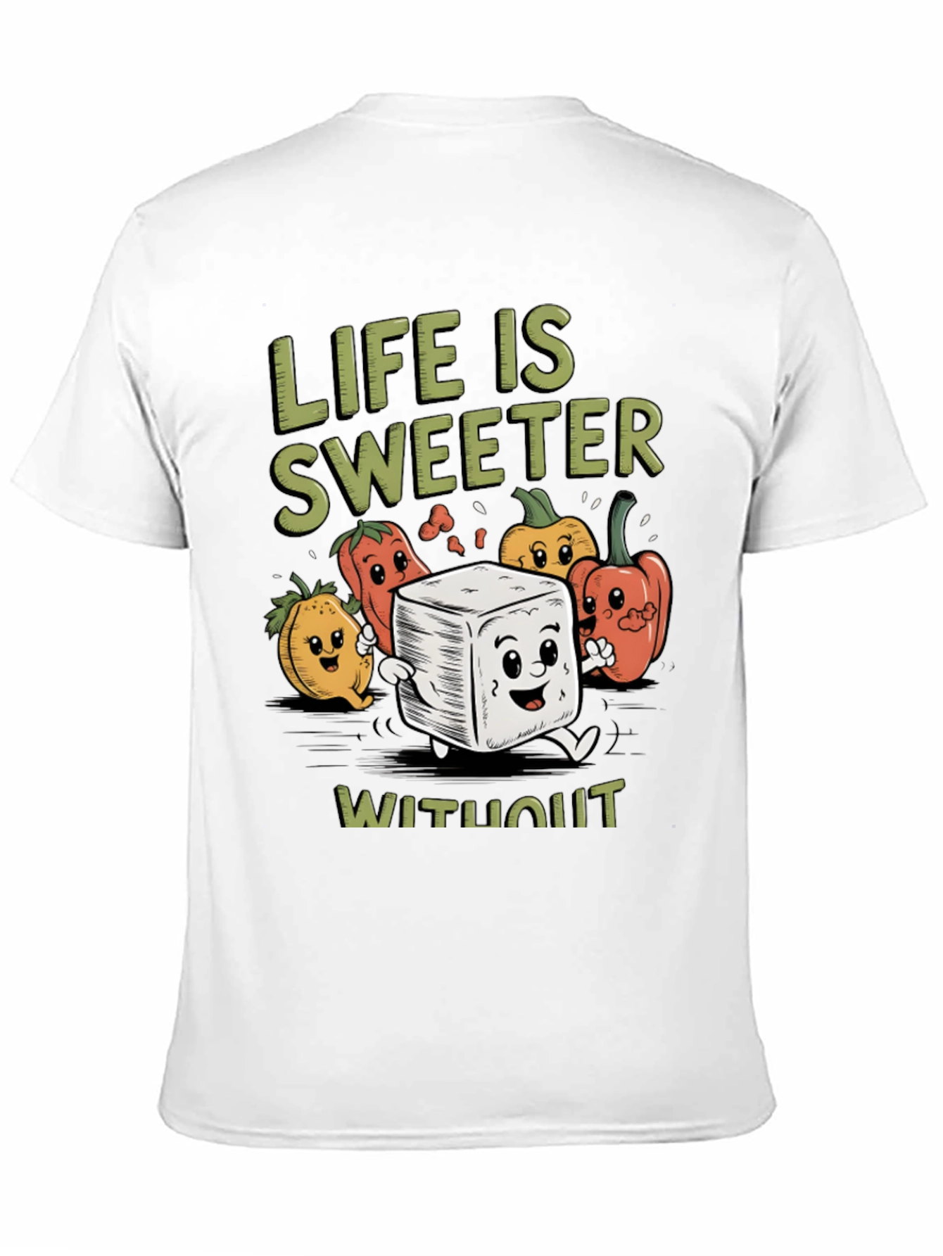 Black Life is Sweeter T-Shirt - Sugar Free Humor Tee view 11