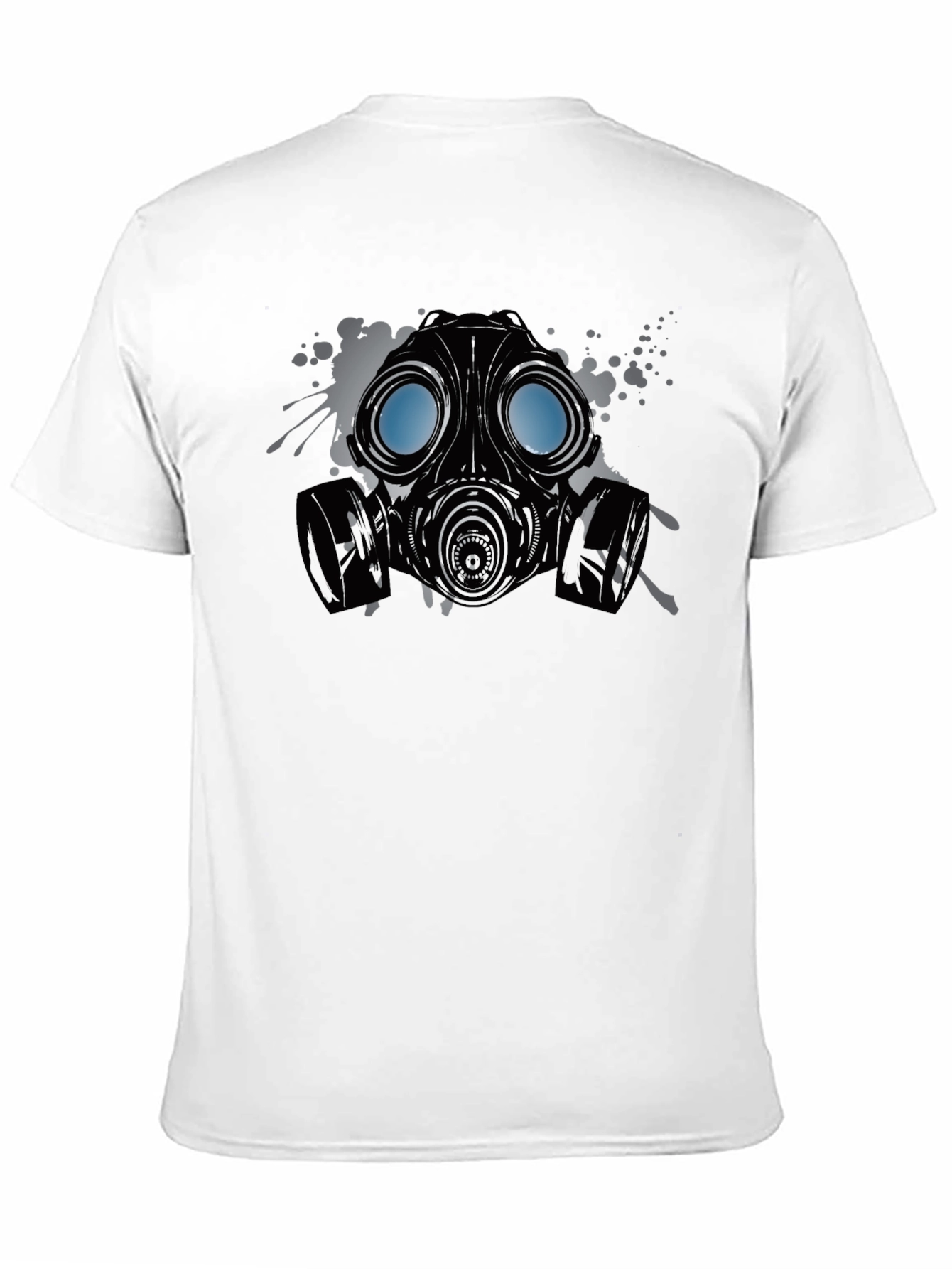 Black Gas Mask Graphic Tee - Protection Style view 11