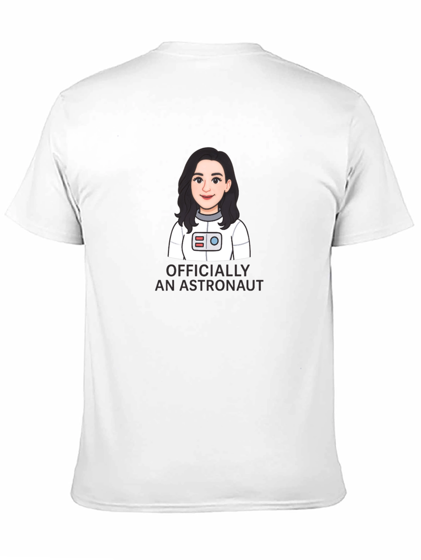 Black Officially An Astronaut Cartoon Graphic Tee view 11