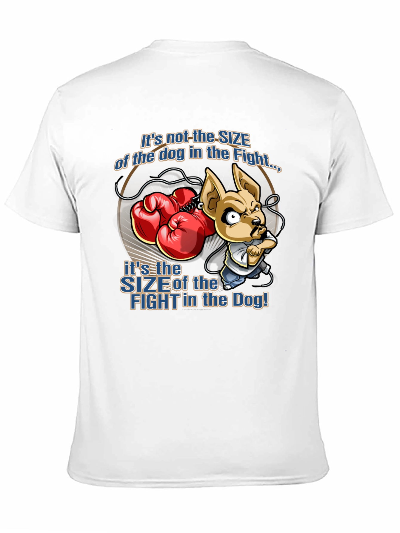 Black Dog Boxer Graphic T-Shirt - Fight Size Matters view 11